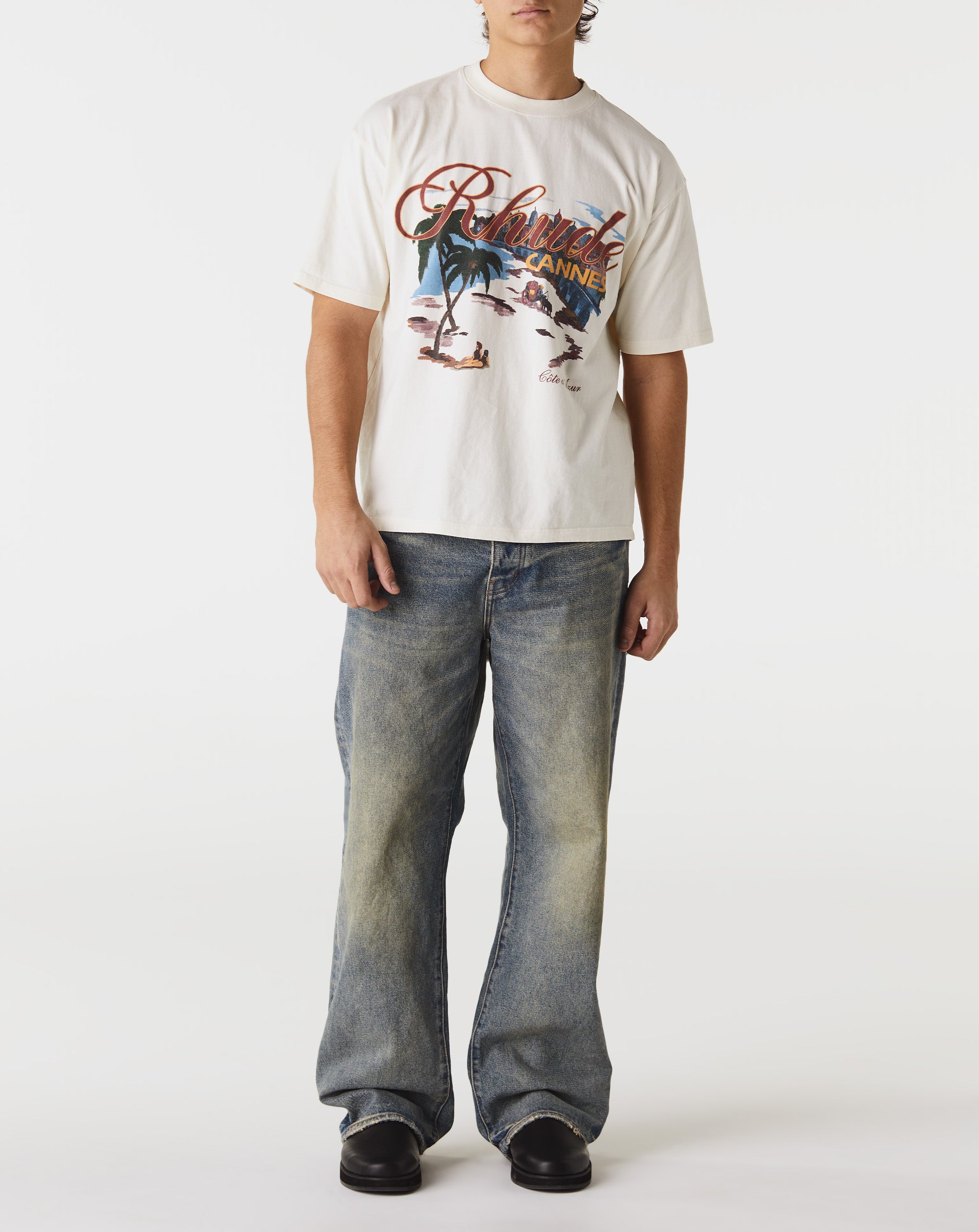 Rhude Cannes Beach T-Shirt  - Cheap Urlfreeze Jordan outlet