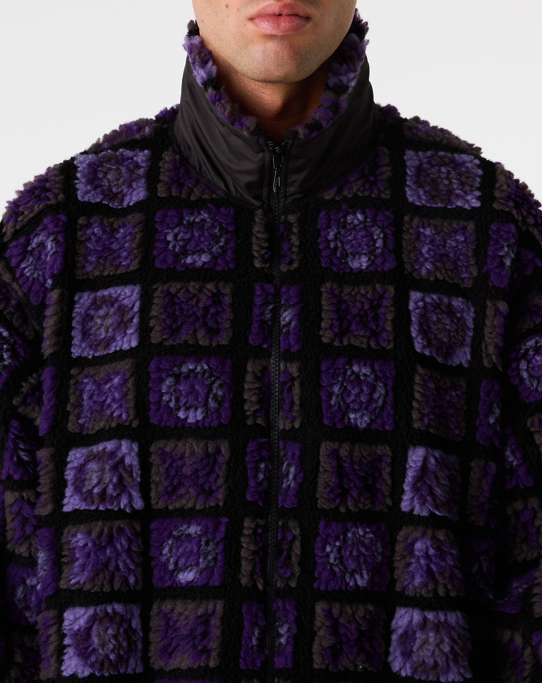 Needles Fur Jacket - Papillon Plaid Pile