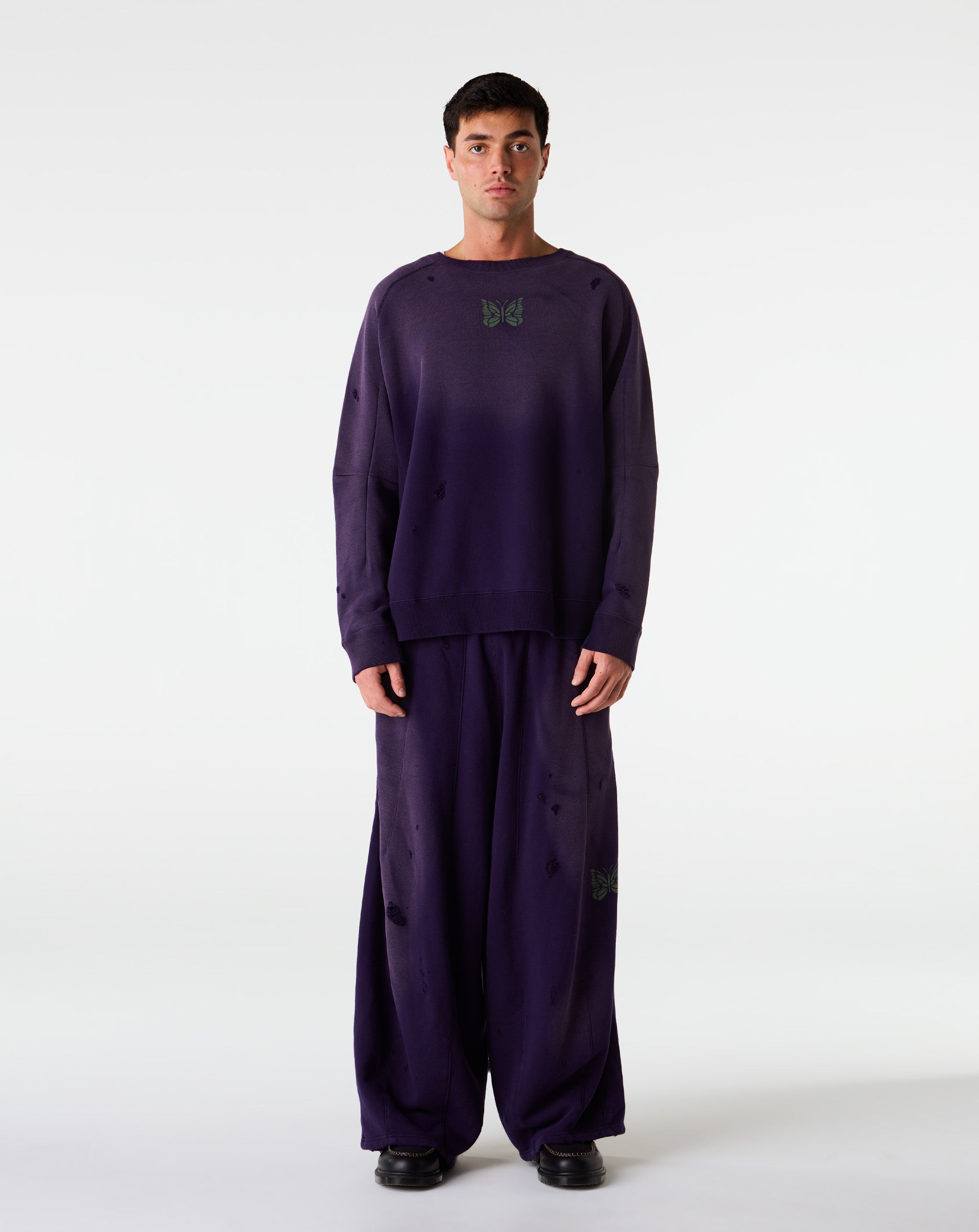 Needles - Deconstructed H.D. Sweat Pant - Purle – Xhibition