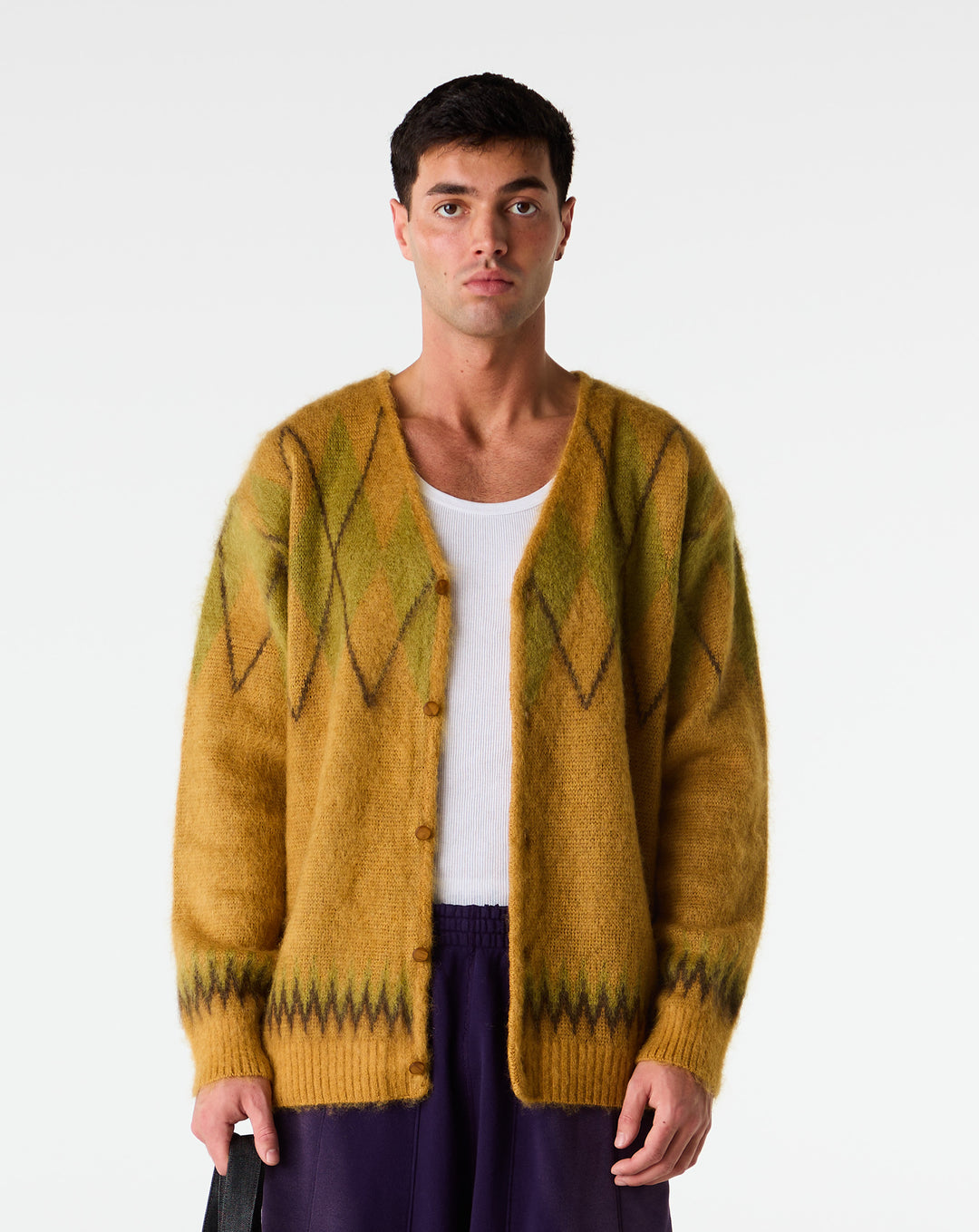 Needles Argyle Mohair Cardigan