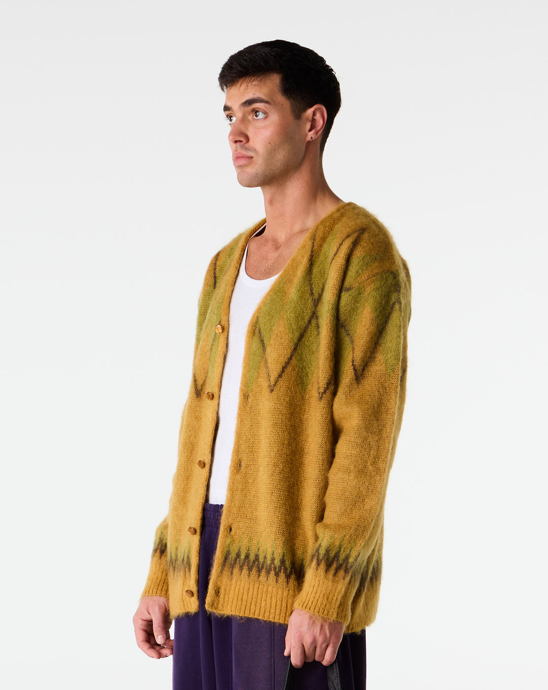 Needles Argyle Mohair Cardigan