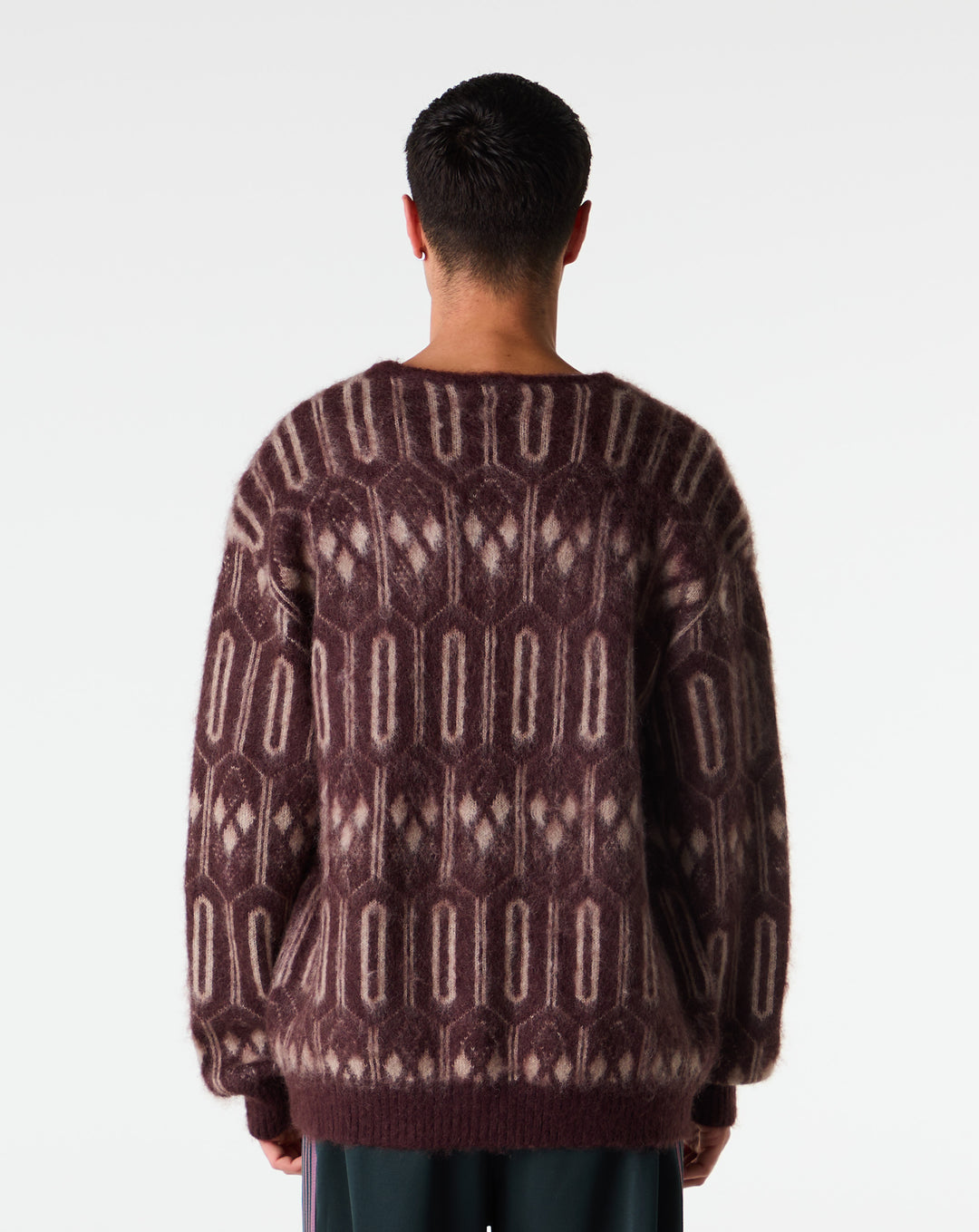 Needles Geometric Mohair Cardigan