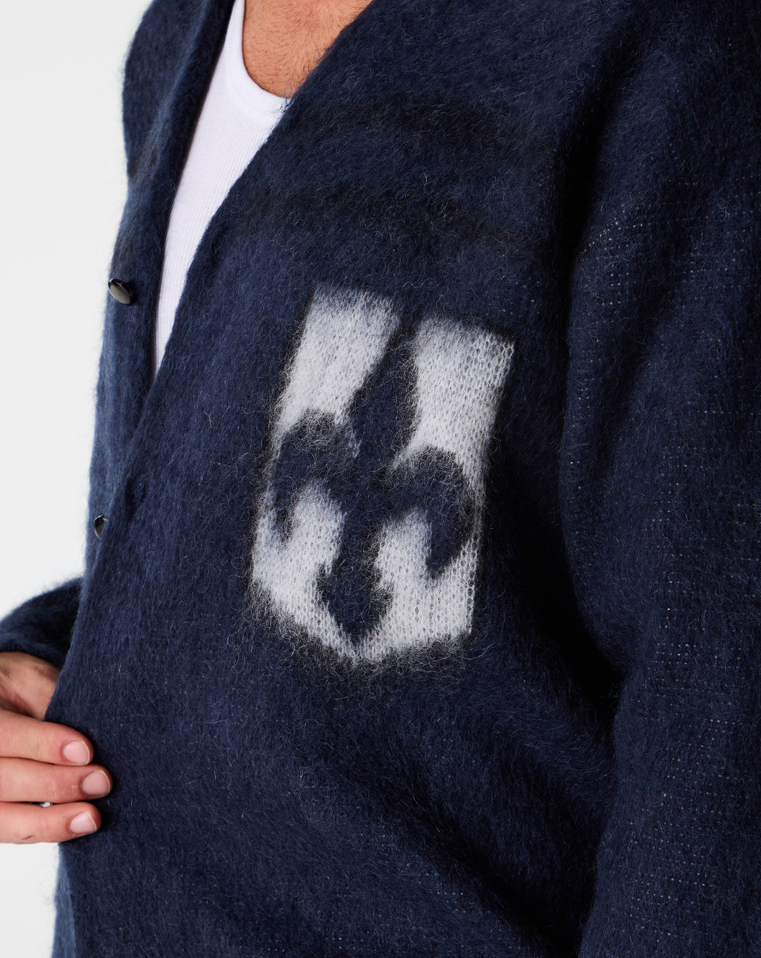 Needles Emblem Mohair Cardigan