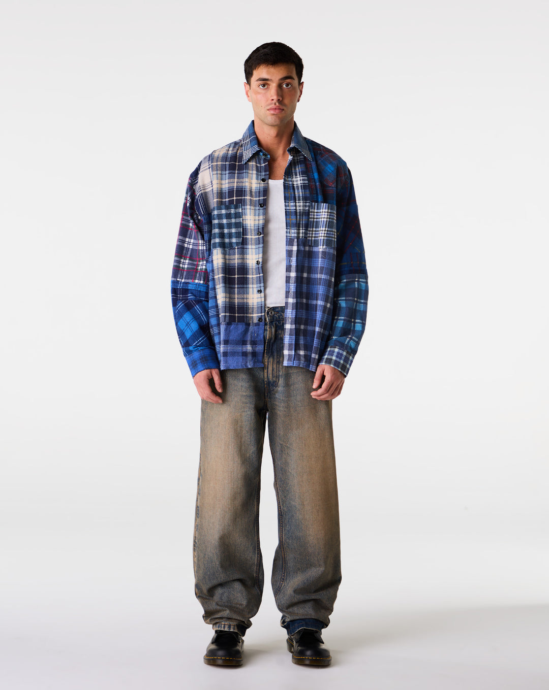 Needles Straight Hem Flannel Shirt