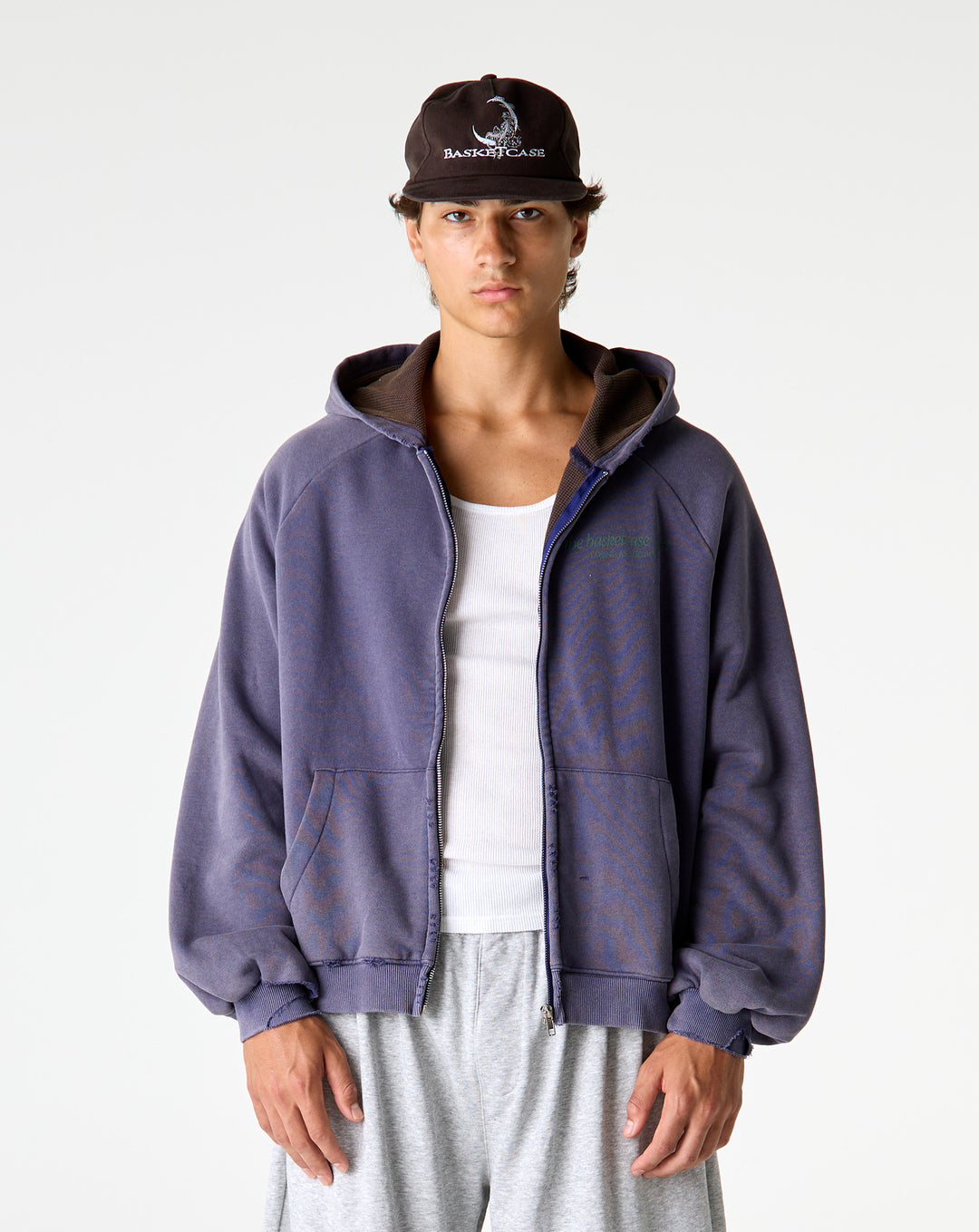 Basketcase Gallery Siren Thermal Zip Up Hoodie - XHIBITION