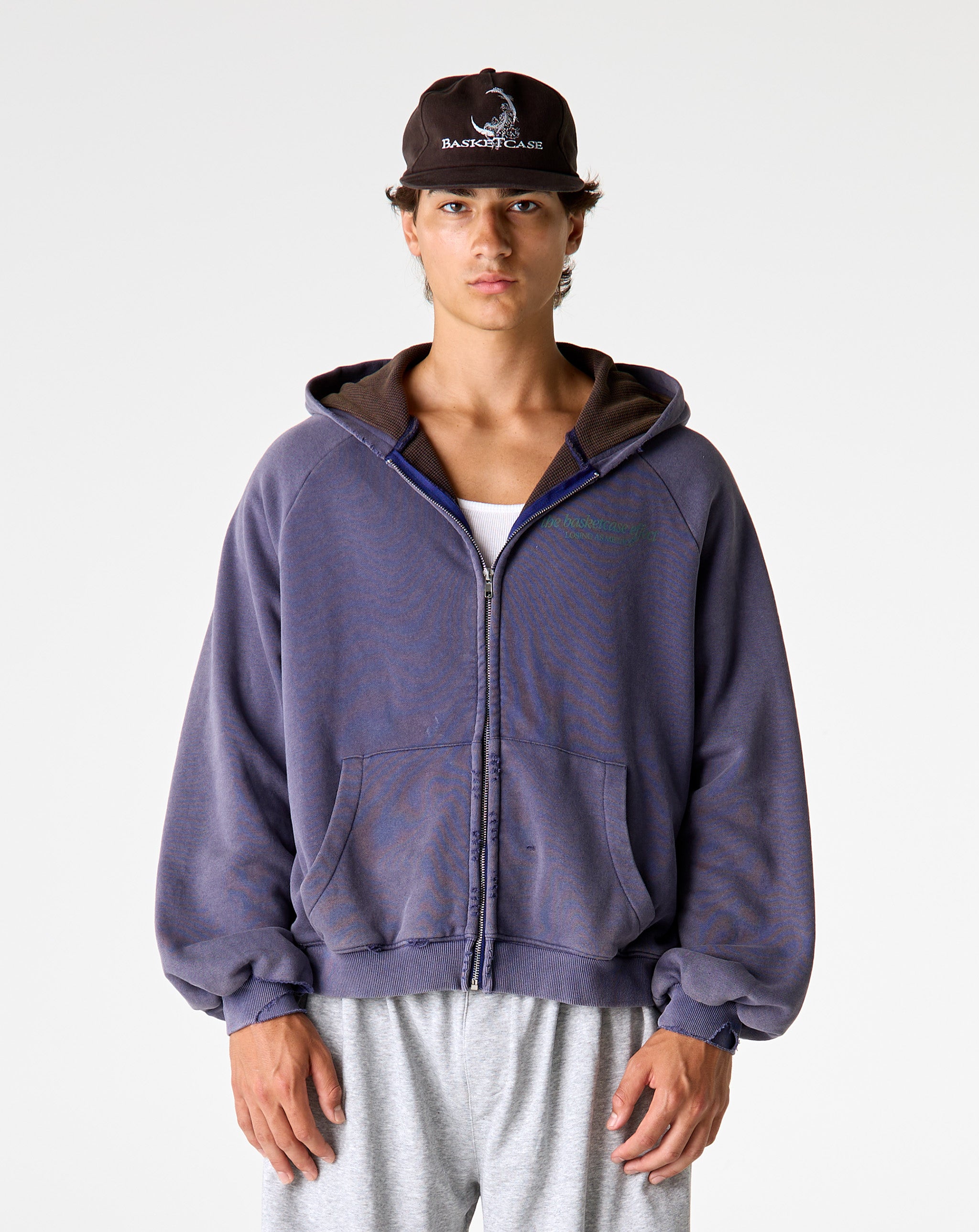Basketcase Gallery Siren Thermal Zip Up Hoodie - XHIBITION