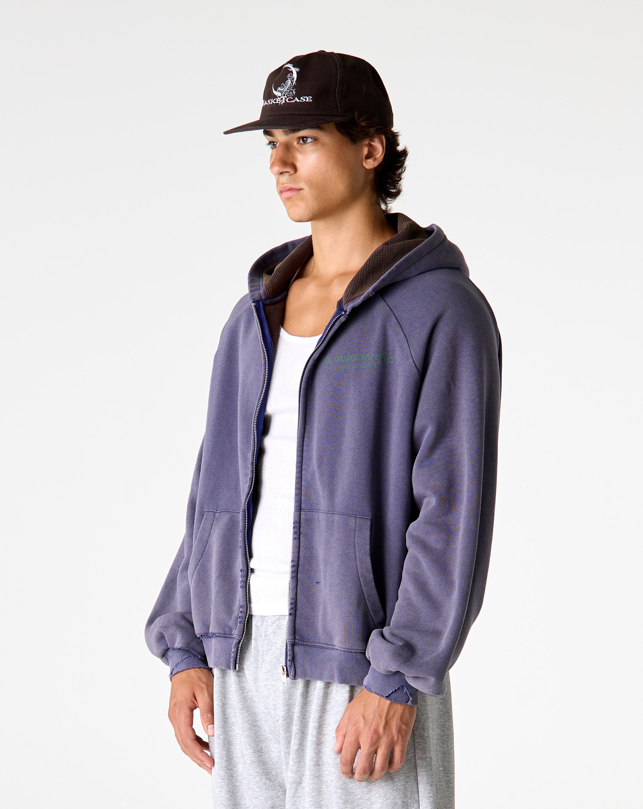 Basketcase Gallery Siren Thermal Zip Up Hoodie - XHIBITION