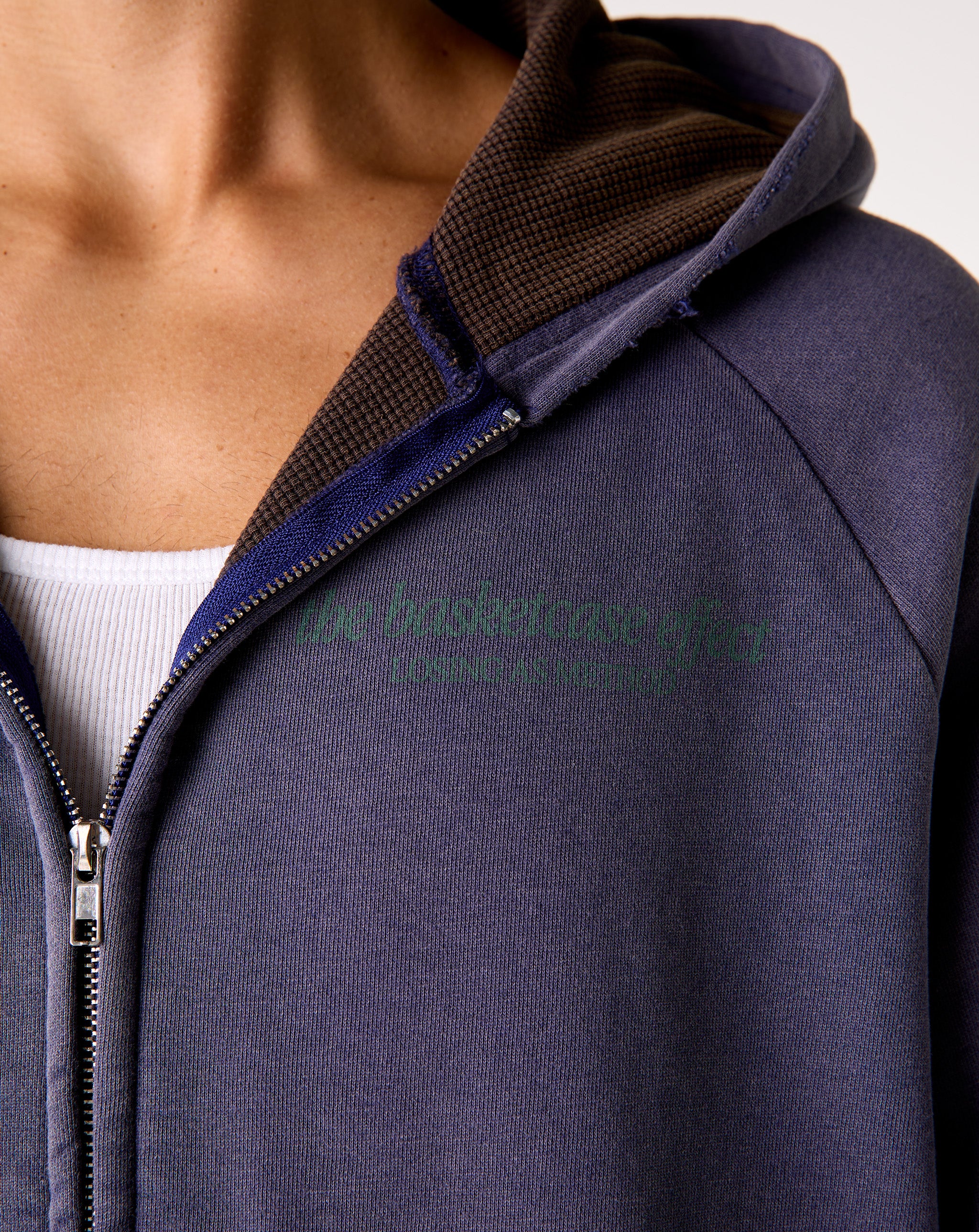 Basketcase Gallery Siren Thermal Zip Up Hoodie - XHIBITION