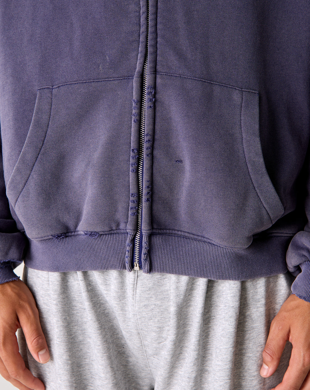 Basketcase Gallery Siren Thermal Zip Up Hoodie - XHIBITION