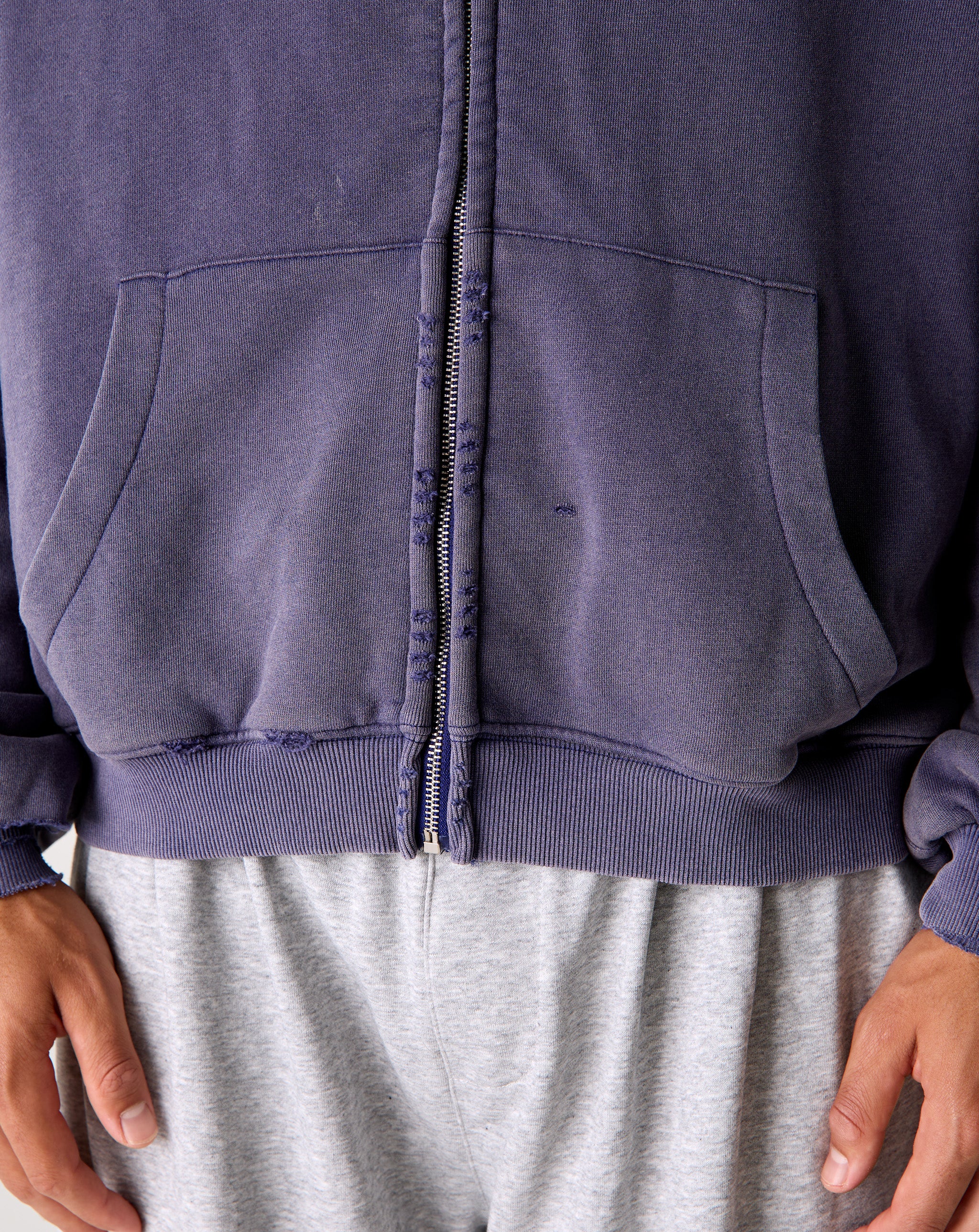 Basketcase Gallery Siren Thermal Zip Up Hoodie - XHIBITION