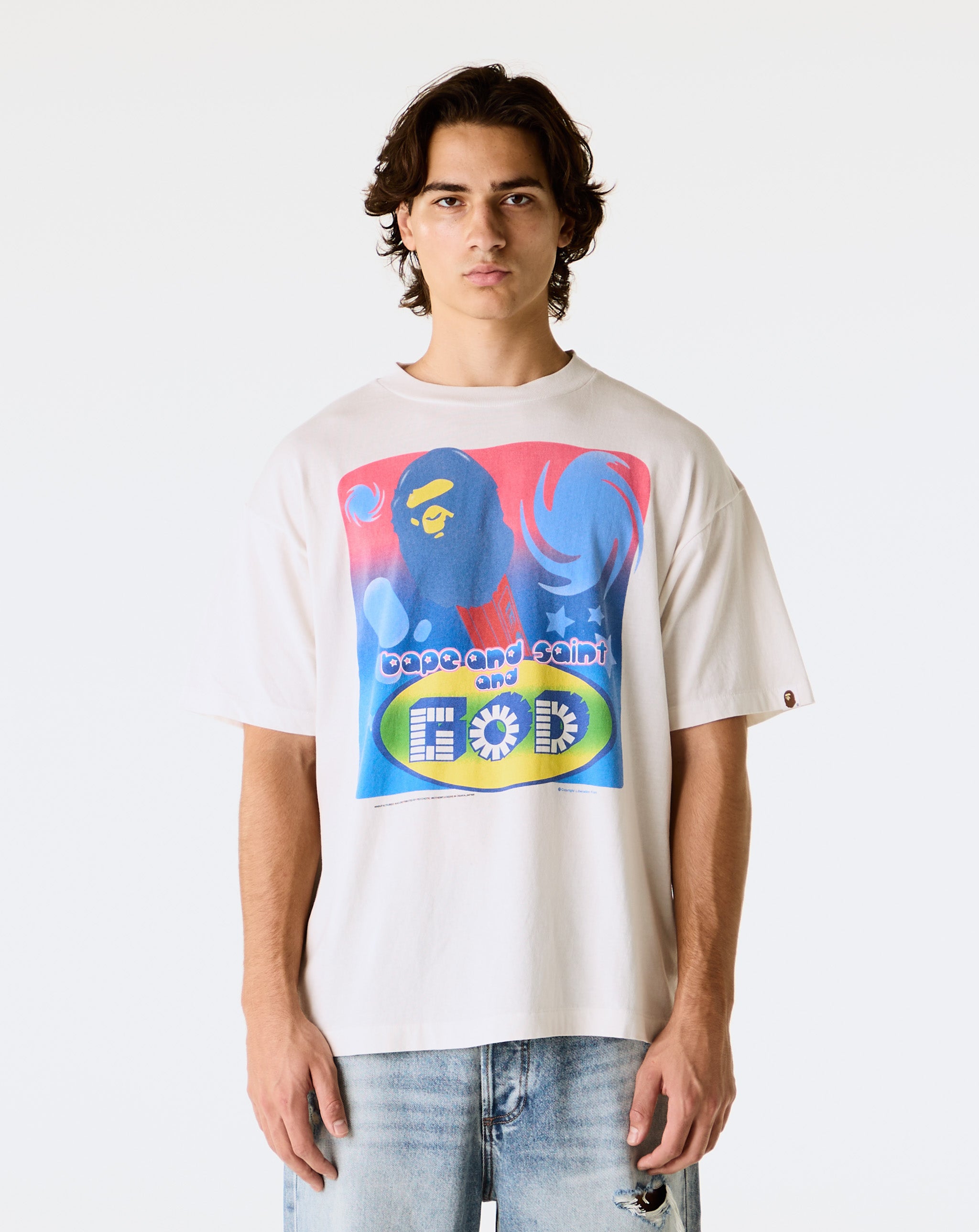 SAINT Mxxxxxx - Bape God T-Shirt - White – Xhibition