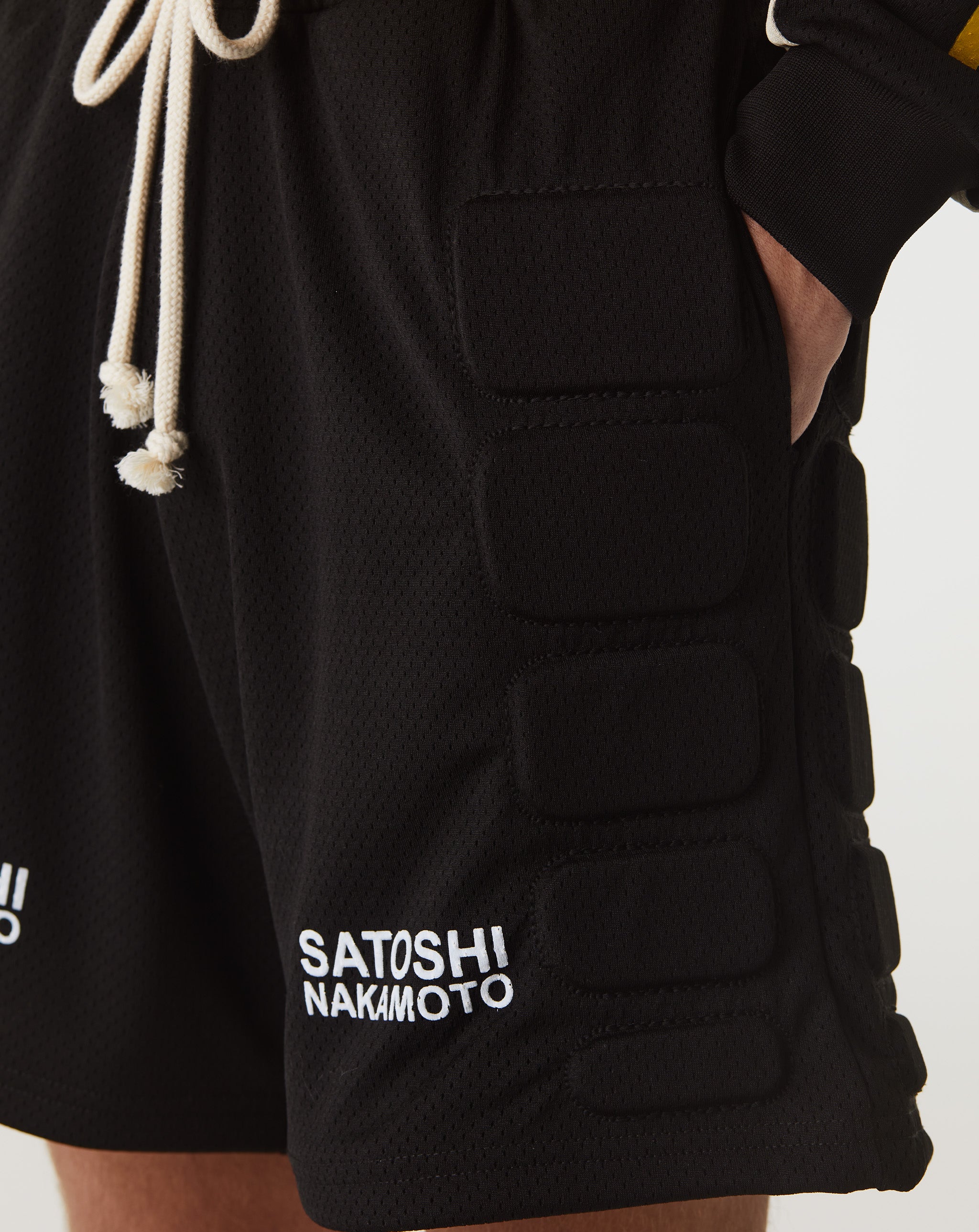 Satoshi Nakamoto Mesh Moto Shorts  - XHIBITION