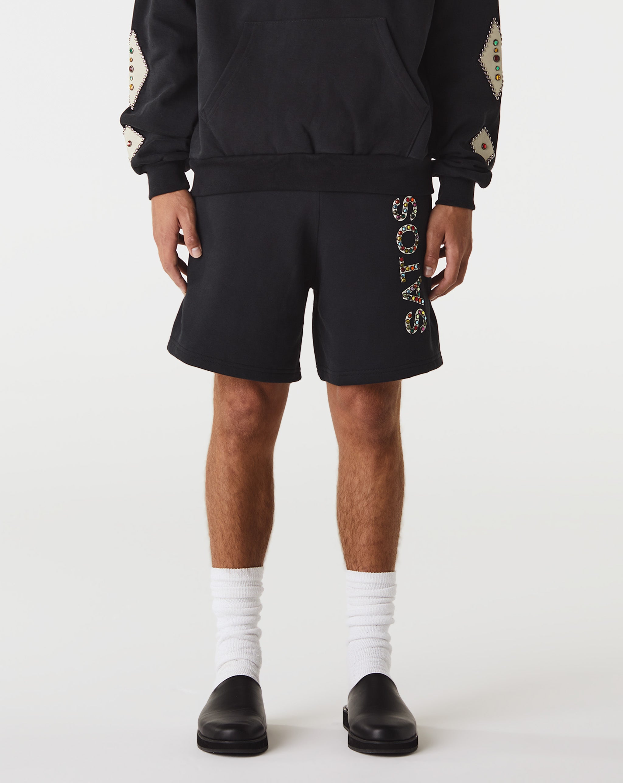 Satoshi Nakamoto Studded Logo Shorts  - Cheap Urlfreeze Jordan outlet