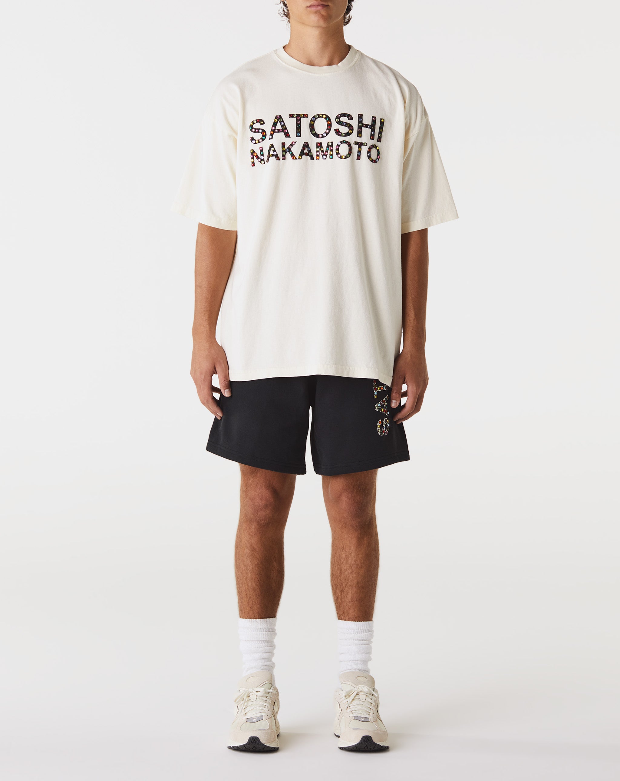 Satoshi Nakamoto Studded Logo T-Shirt  - Cheap 127-0 Jordan outlet