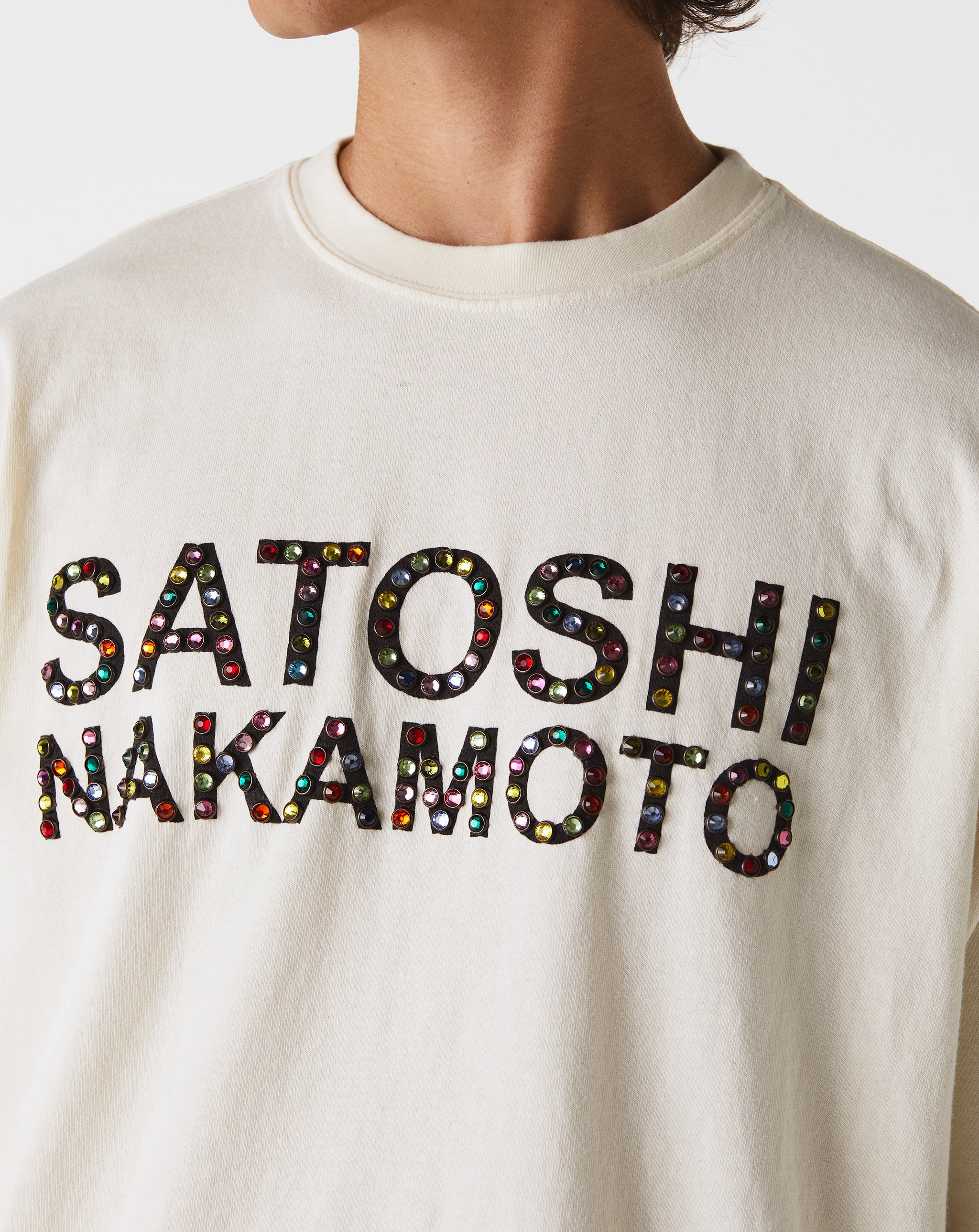 Satoshi Nakamoto Studded Logo T-Shirt  - Cheap 127-0 Jordan outlet