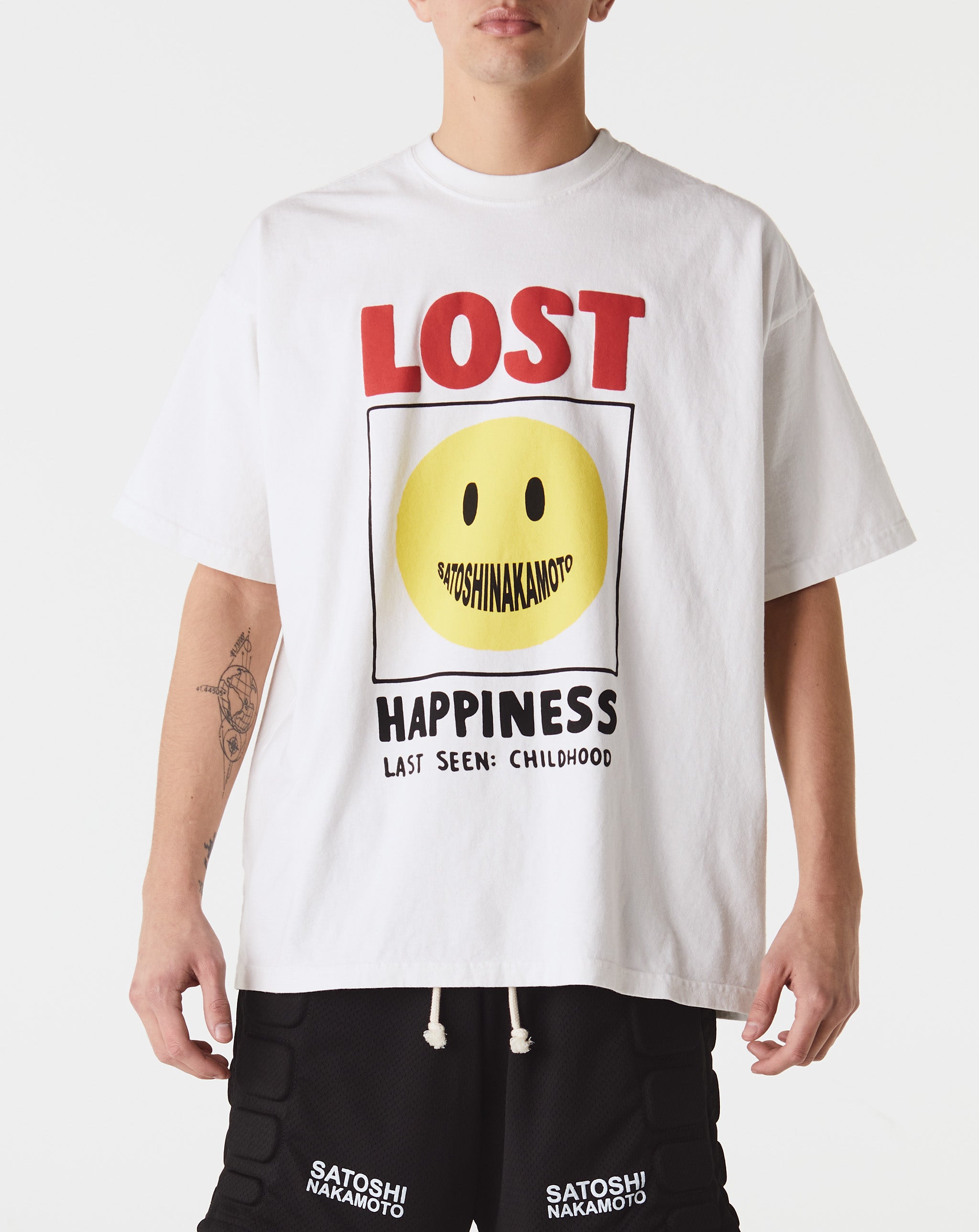 Satoshi Nakamoto Lost Happiness T-Shirt  - XHIBITION