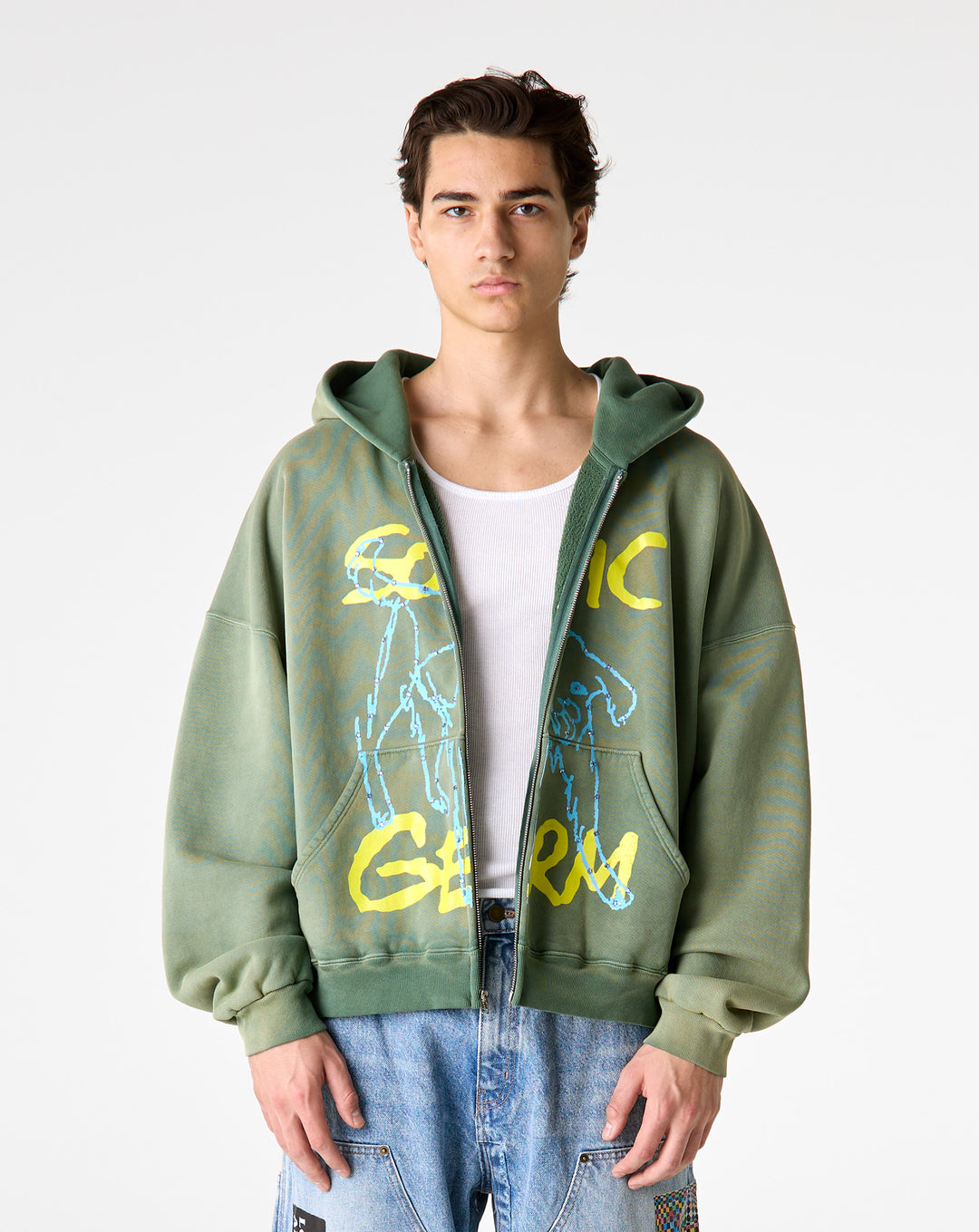 Studies Sonic Germ Crystal Zip Up - XHIBITION