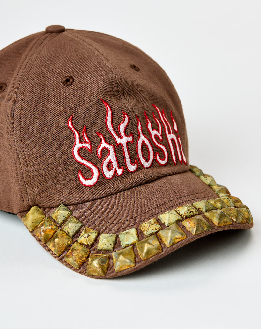 Satoshi Nakamoto Studded Flame Cap - XHIBITION