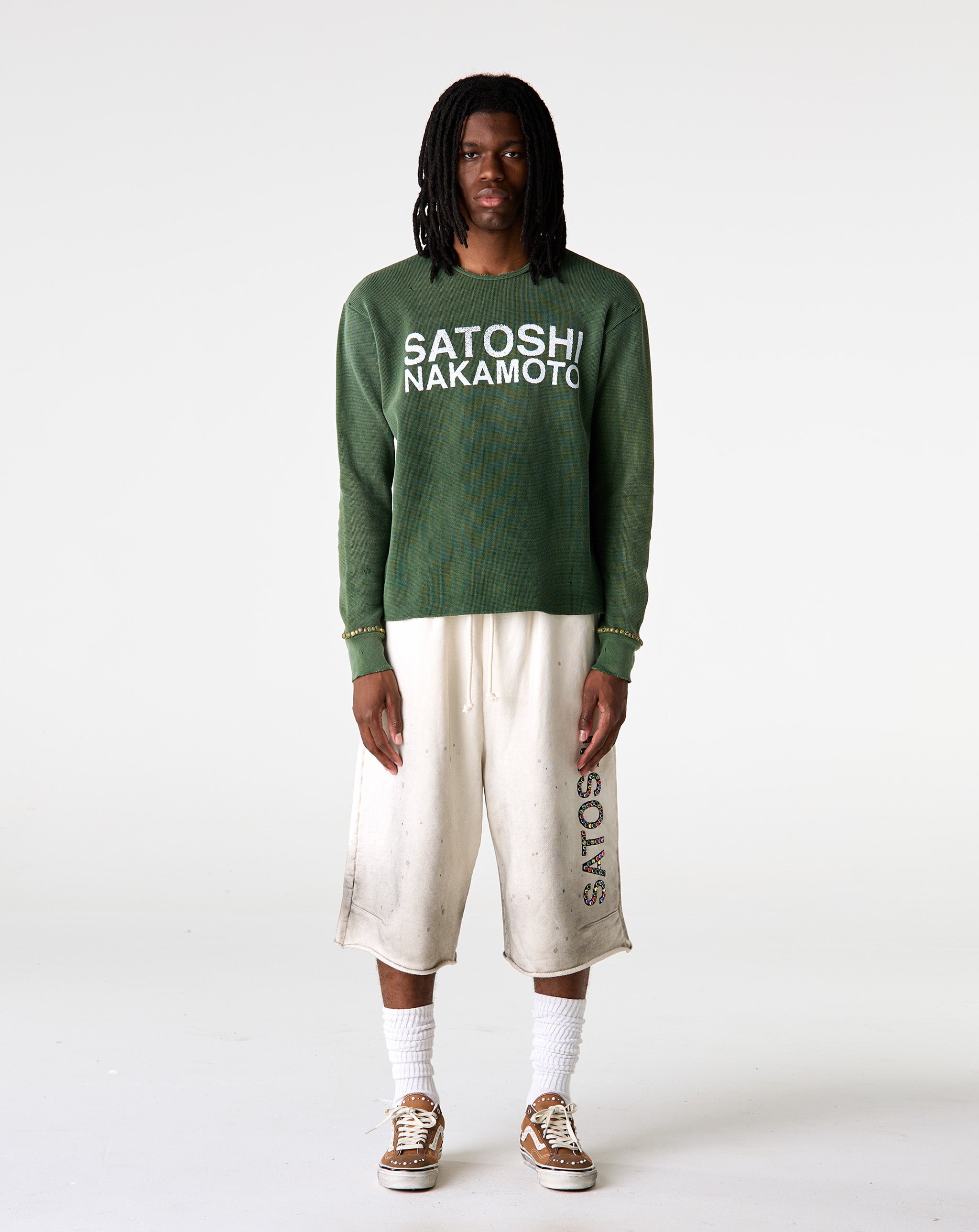 Satoshi Nakamoto Logo Thermal w/ Studs - XHIBITION