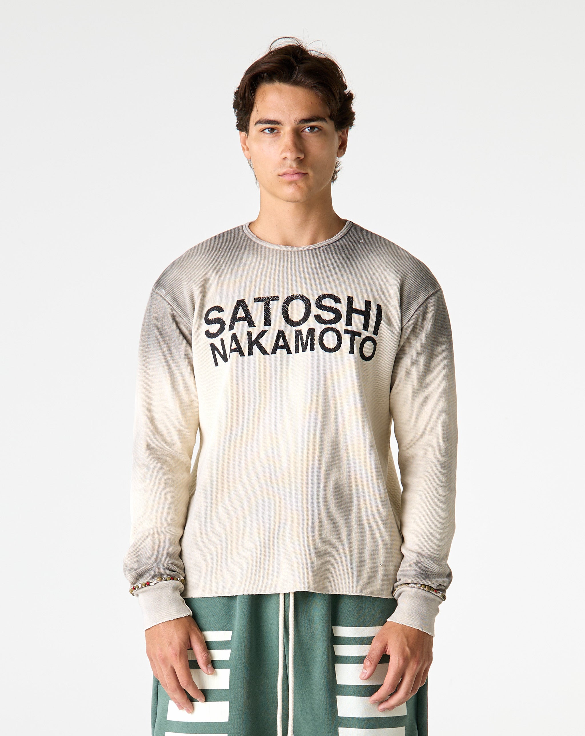 Satoshi Nakamoto Logo Thermal w/ Studs - XHIBITION