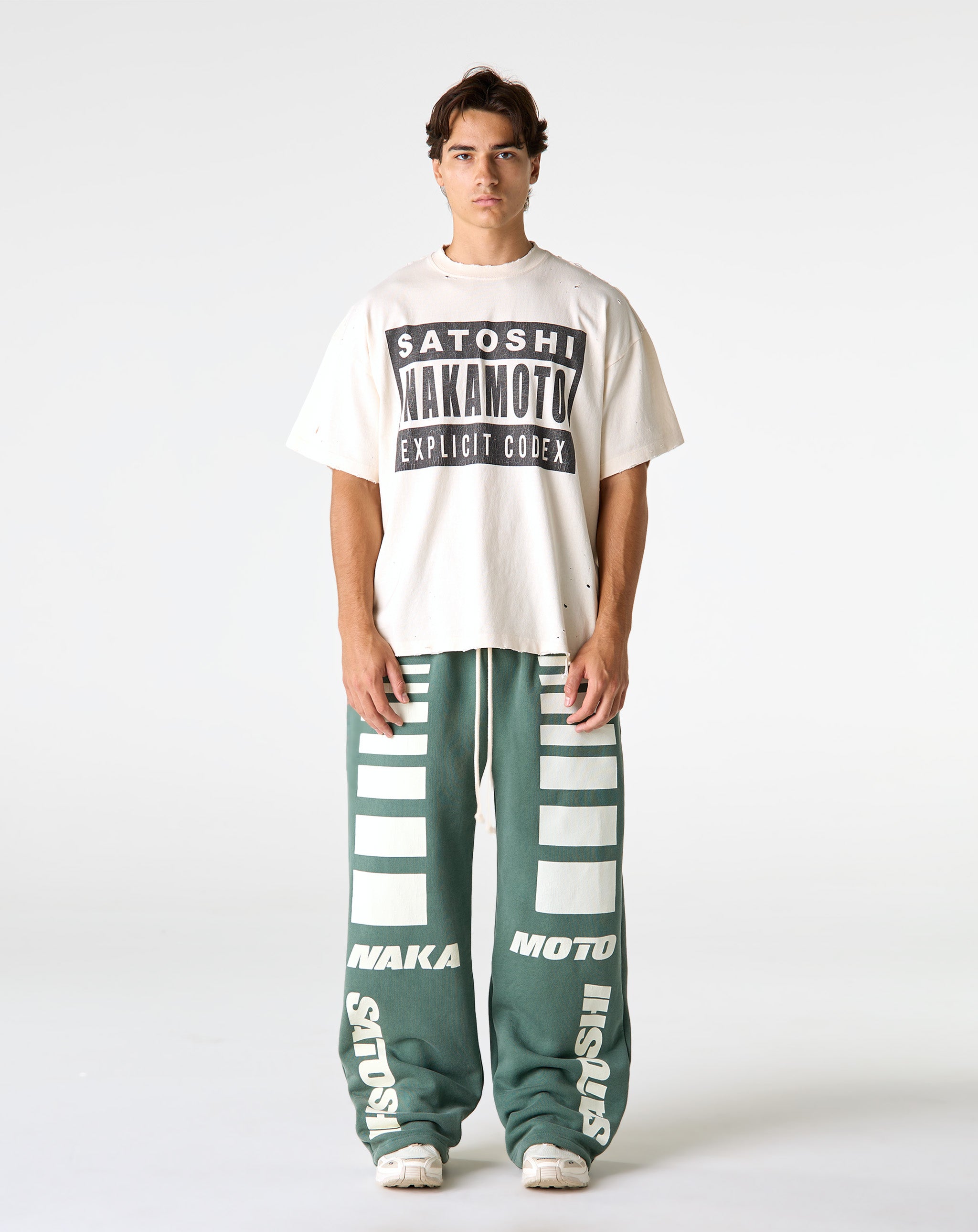 Satoshi Nakamoto Moto Sweatpants - XHIBITION