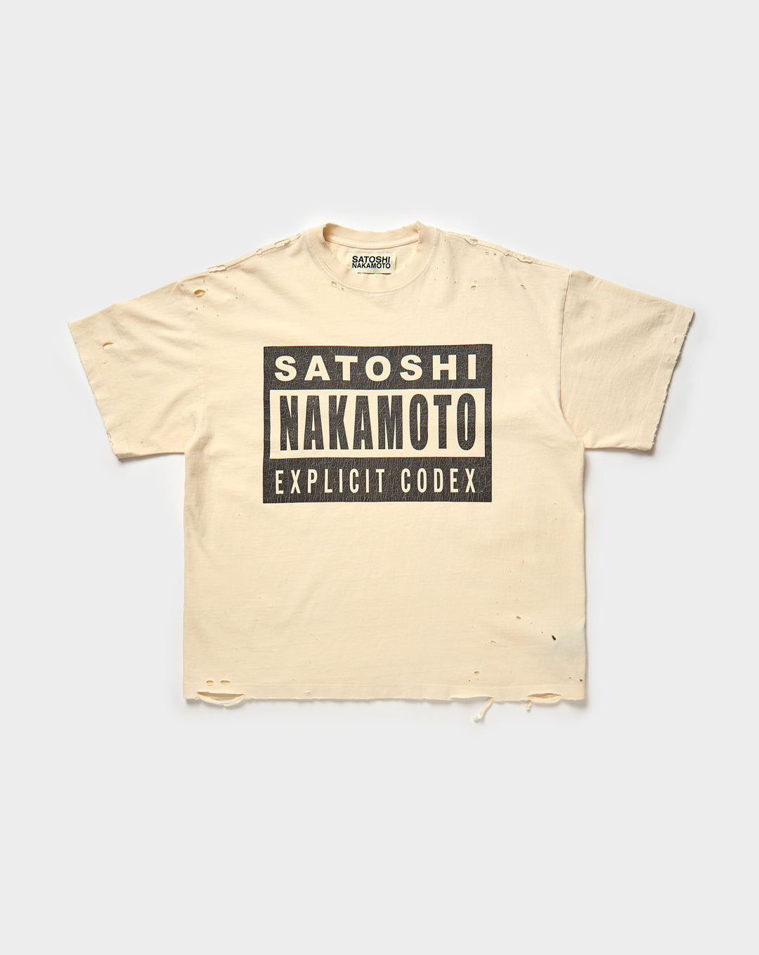 Satoshi Nakamoto Explicit Codex T-Shirt - XHIBITION