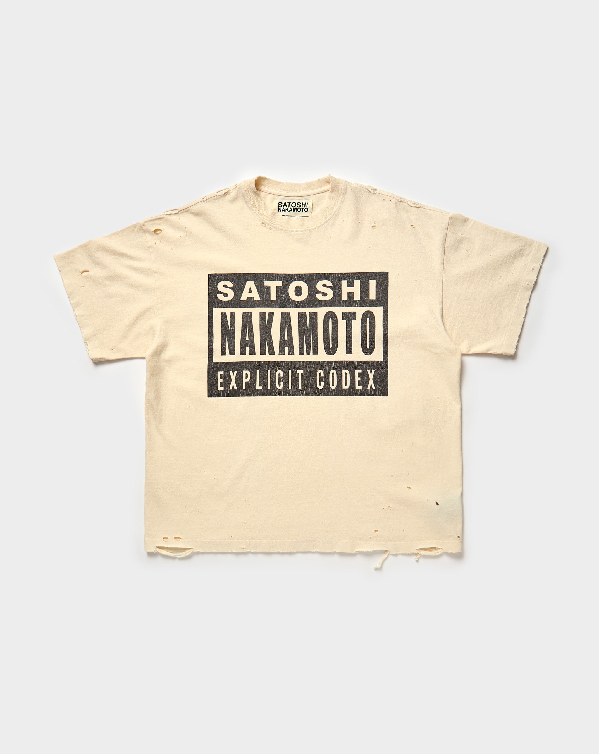 Satoshi Nakamoto Explicit Codex T-Shirt - XHIBITION