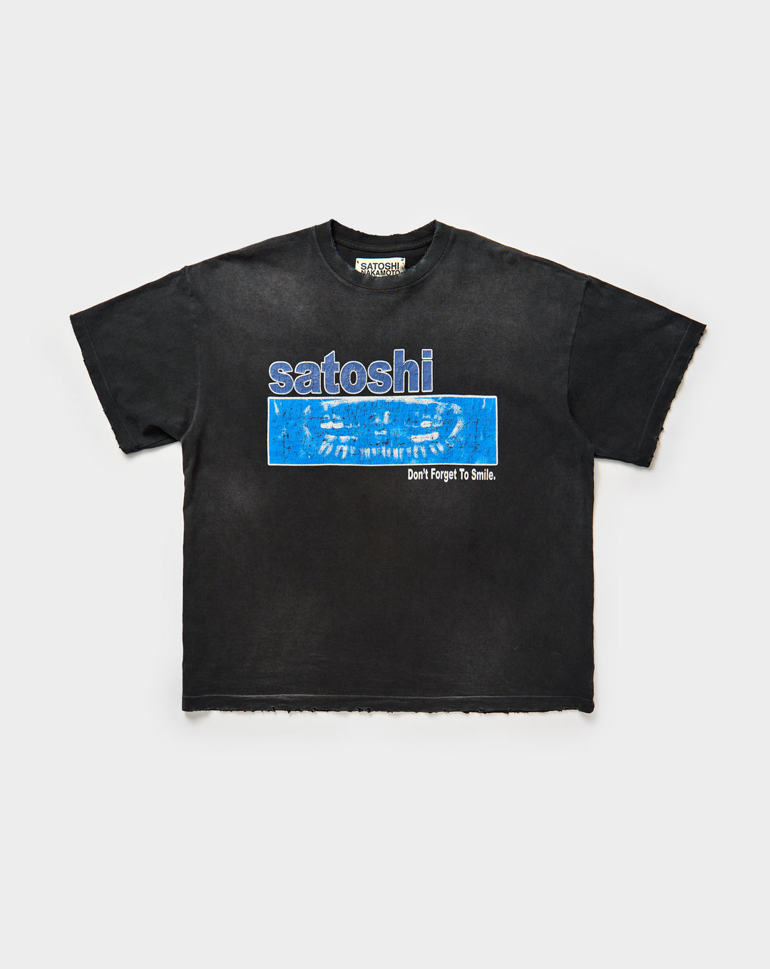 Satoshi Nakamoto Don't Forget To Smile T-Shirt - XHIBITION