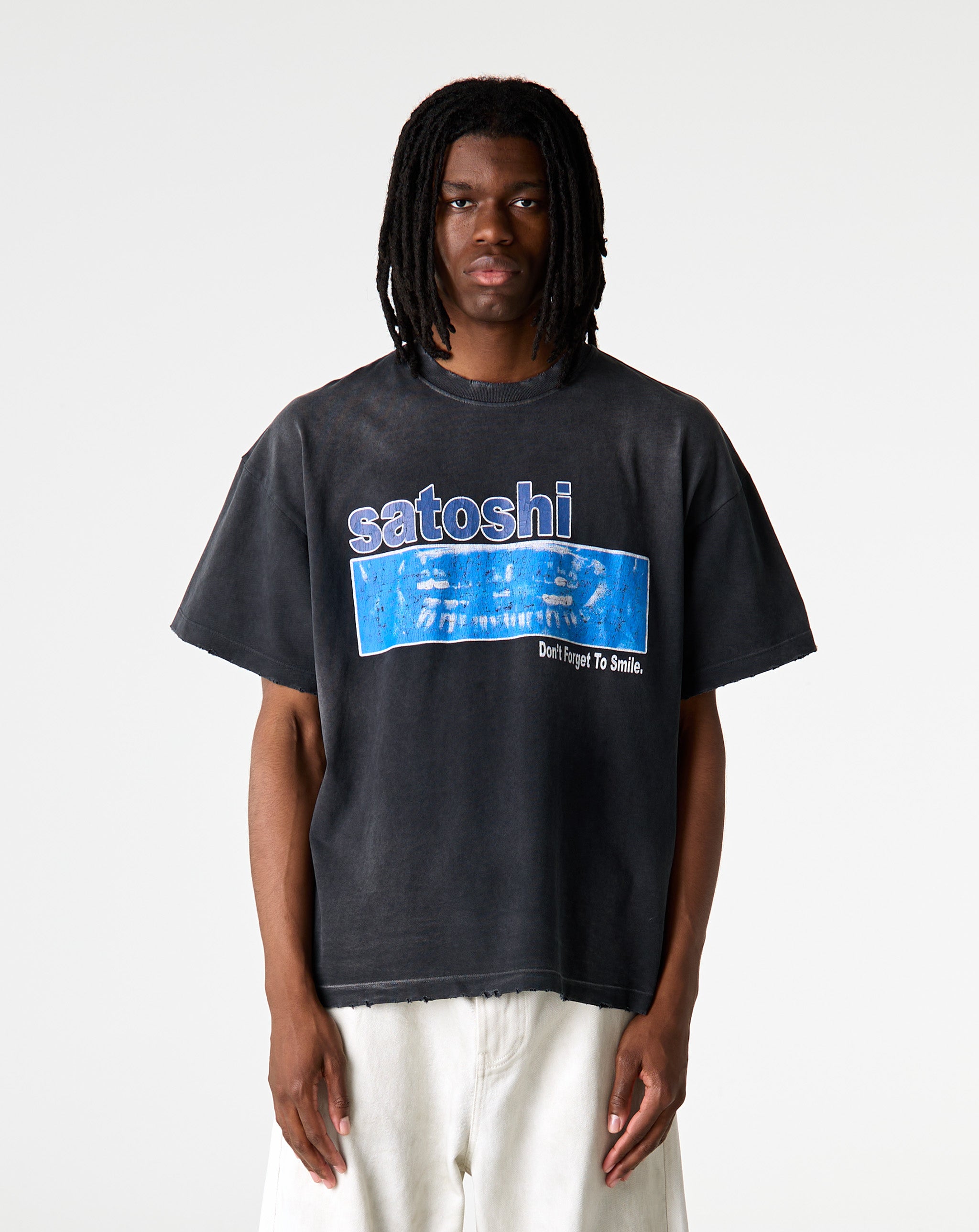 Satoshi Nakamoto Don't Forget To Smile T-Shirt - XHIBITION