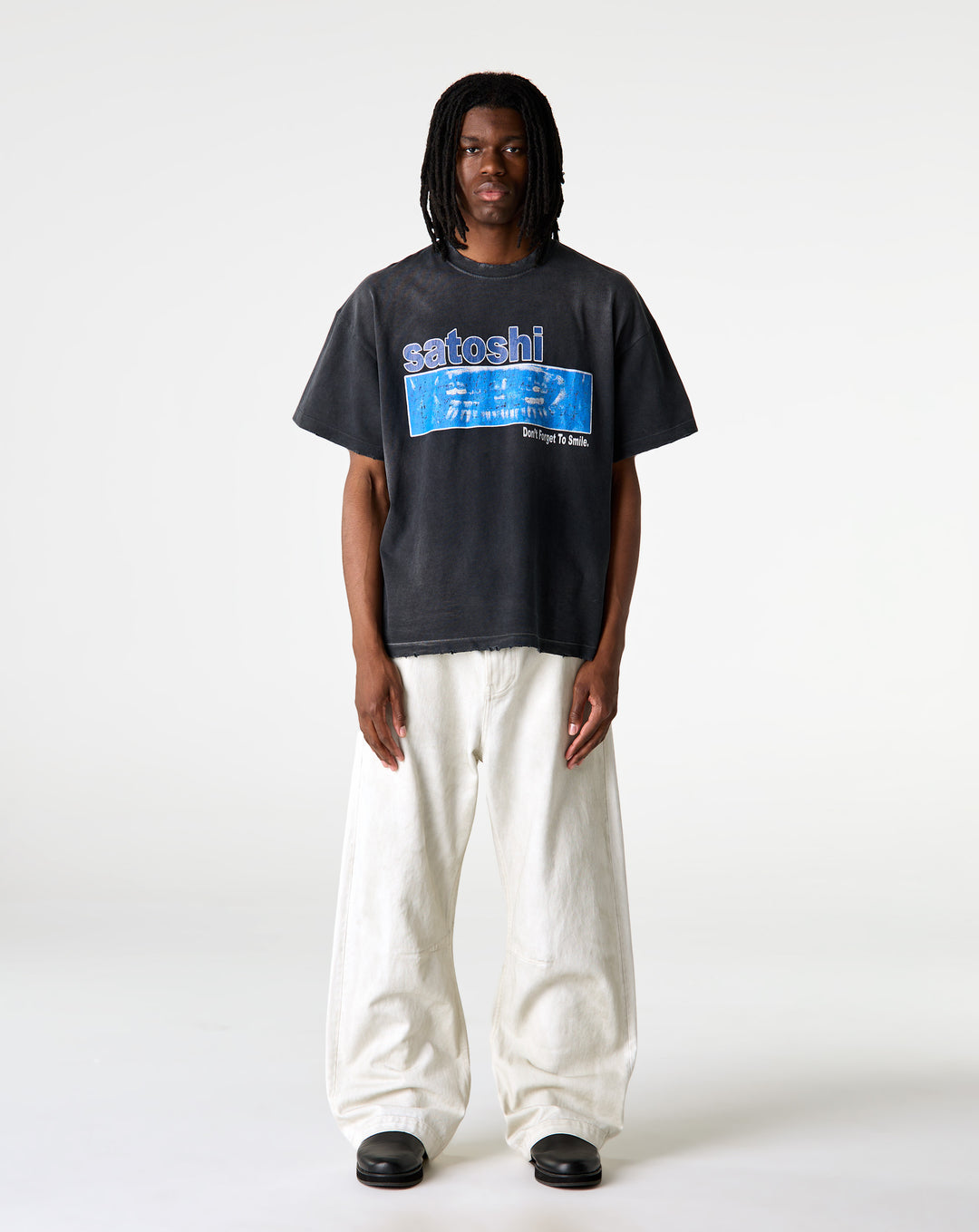 Satoshi Nakamoto Don't Forget To Smile T-Shirt - XHIBITION