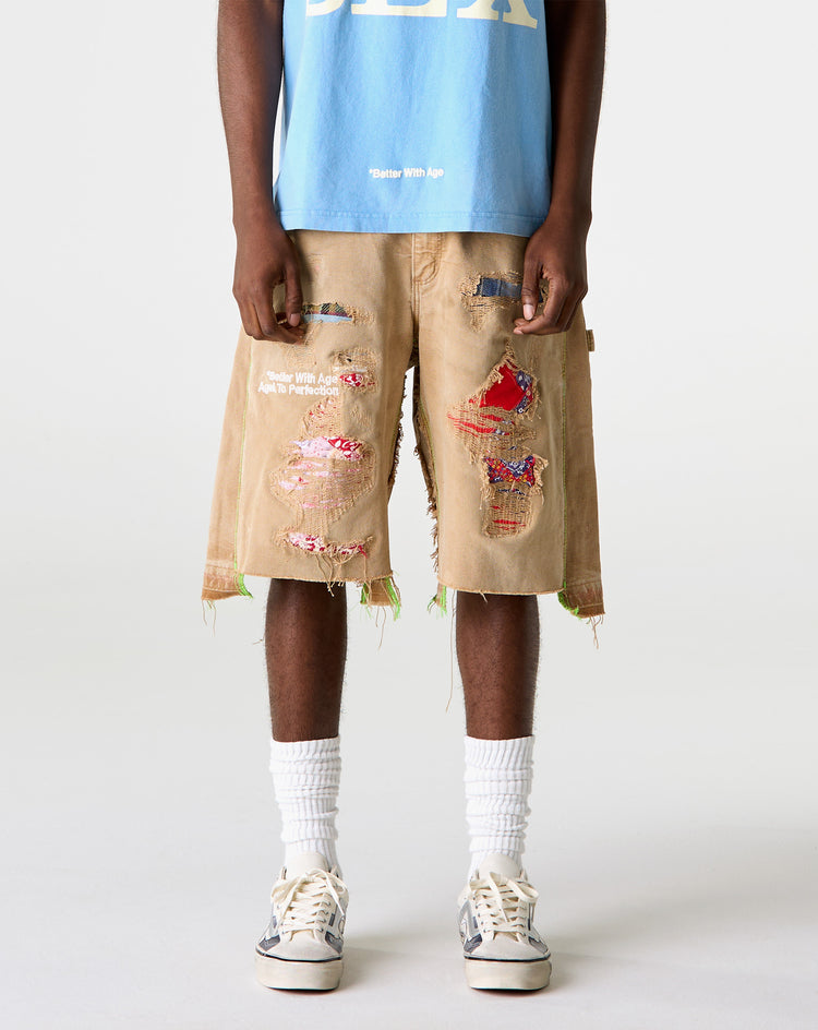 *Better With Age Repair Double-Wide Carpenter Shorts - XHIBITION