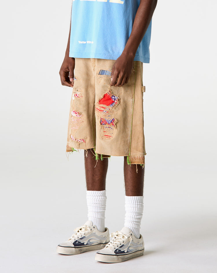 *Better With Age Repair Double-Wide Carpenter Shorts - XHIBITION