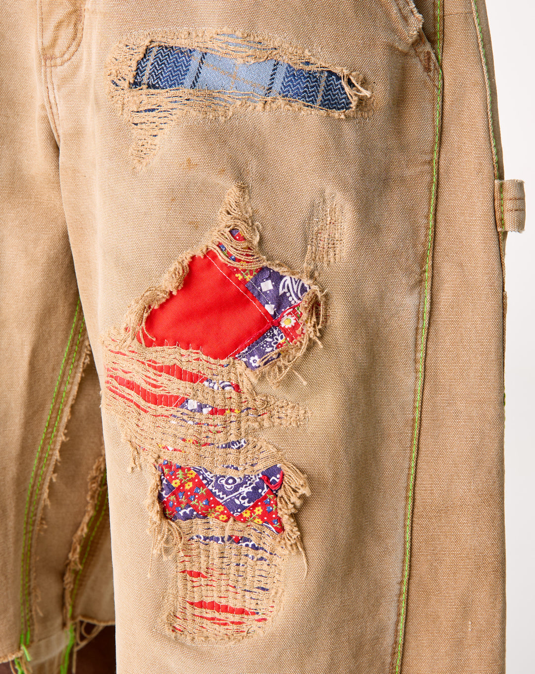 *Better With Age Repair Double-Wide Carpenter Shorts - XHIBITION