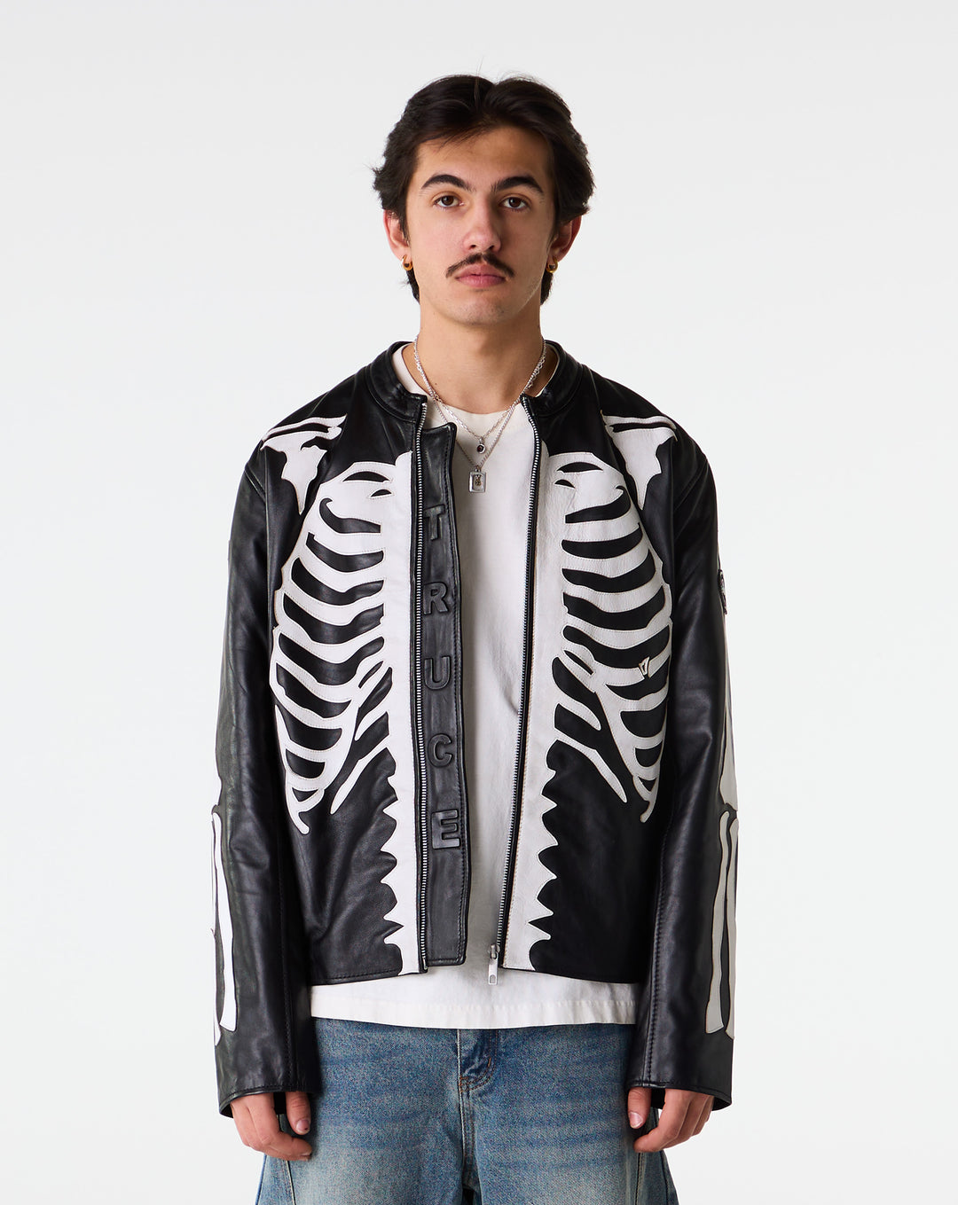 Skeleton Leather Jacket
