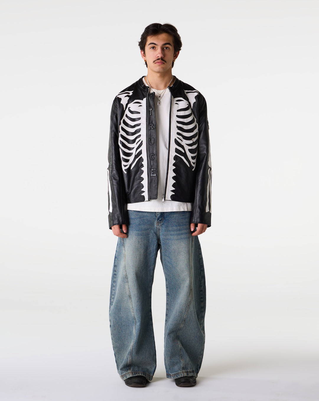 Skeleton Leather Jacket