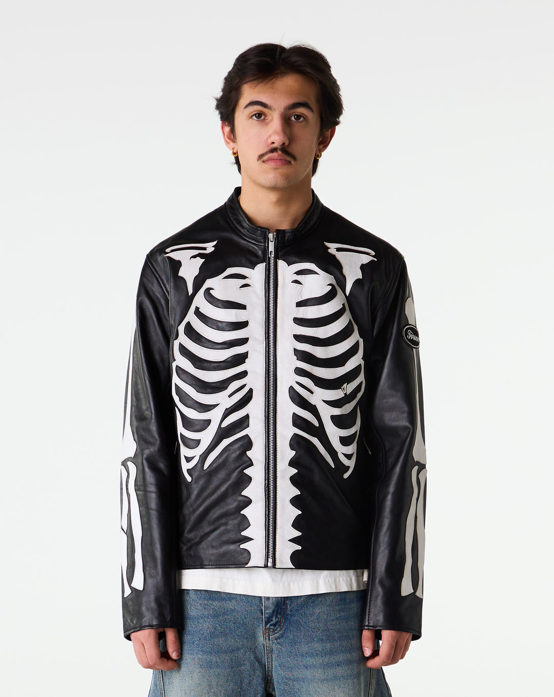 Skeleton Leather Jacket
