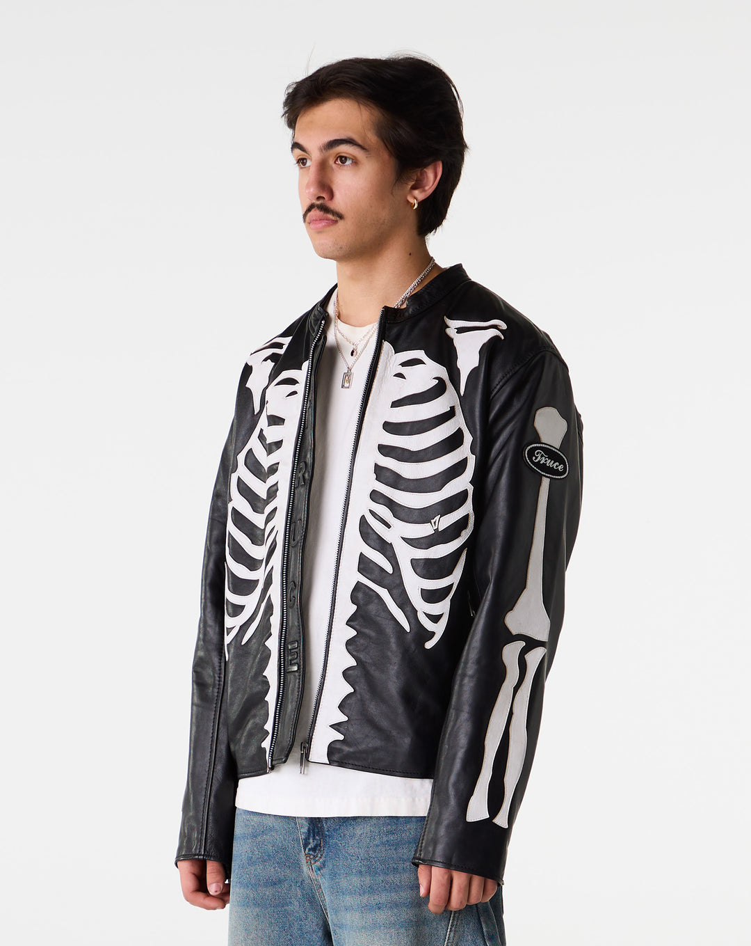 Skeleton Leather Jacket
