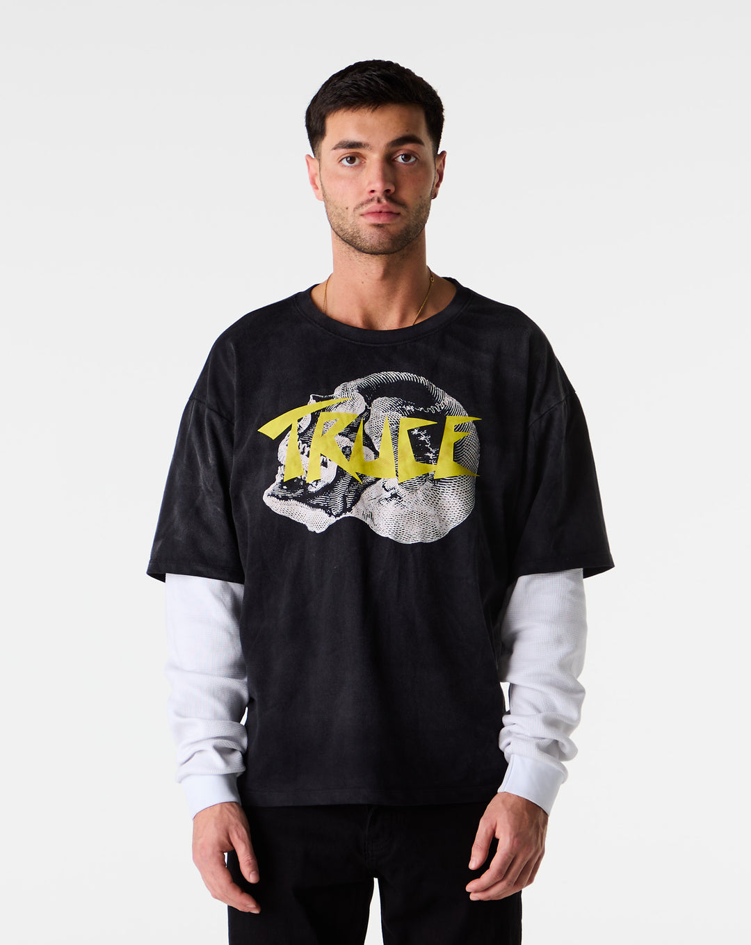 Skull Double Layer Long Sleeve Thermal