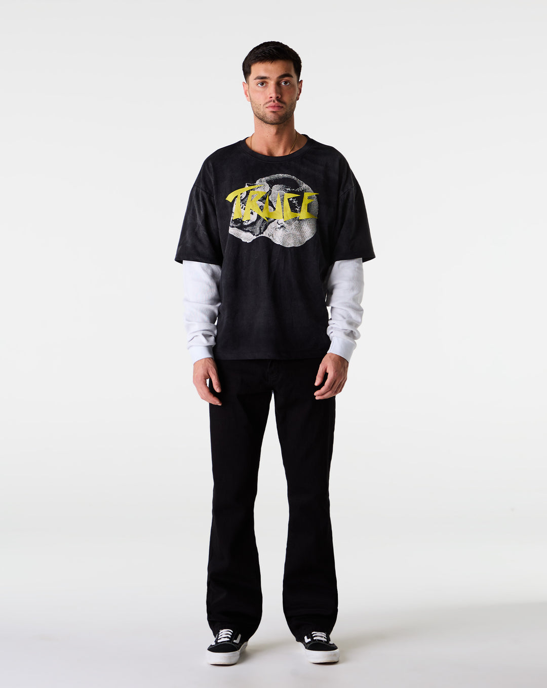 Skull Double Layer Long Sleeve Thermal