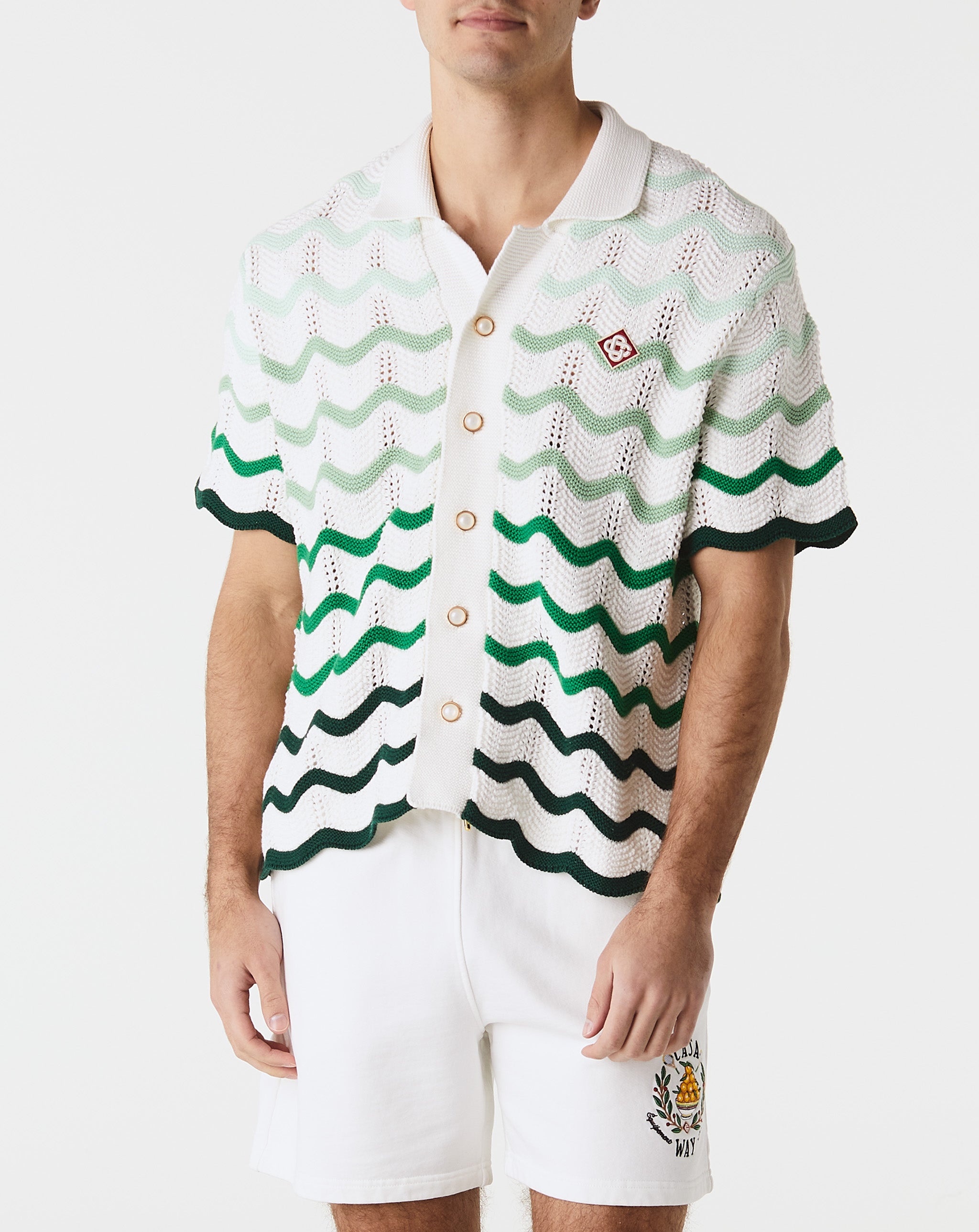 Casablanca Gradient Wave Texture Shirt  - XHIBITION