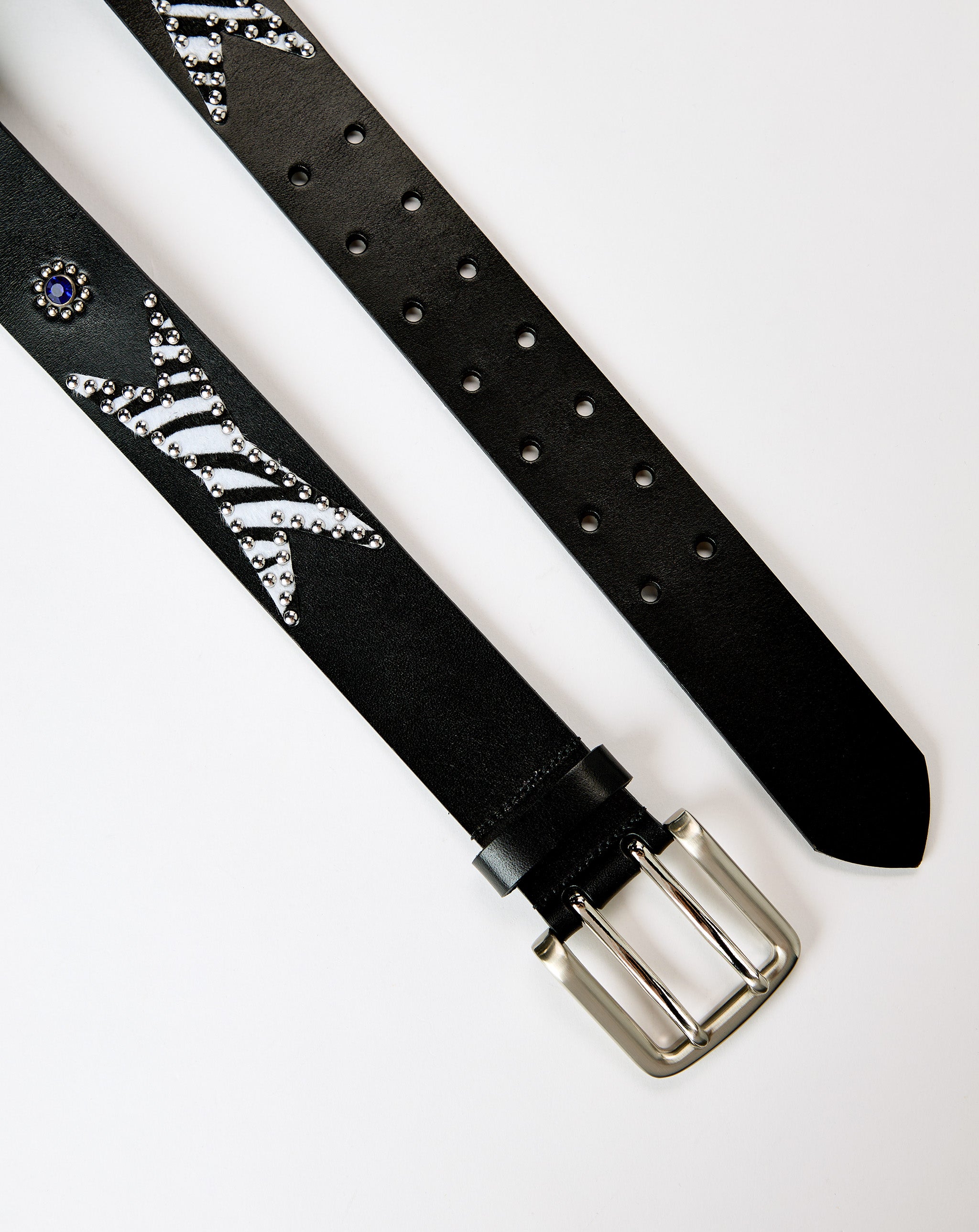 Xhibition Zebra Studded Belt - XHIBITION