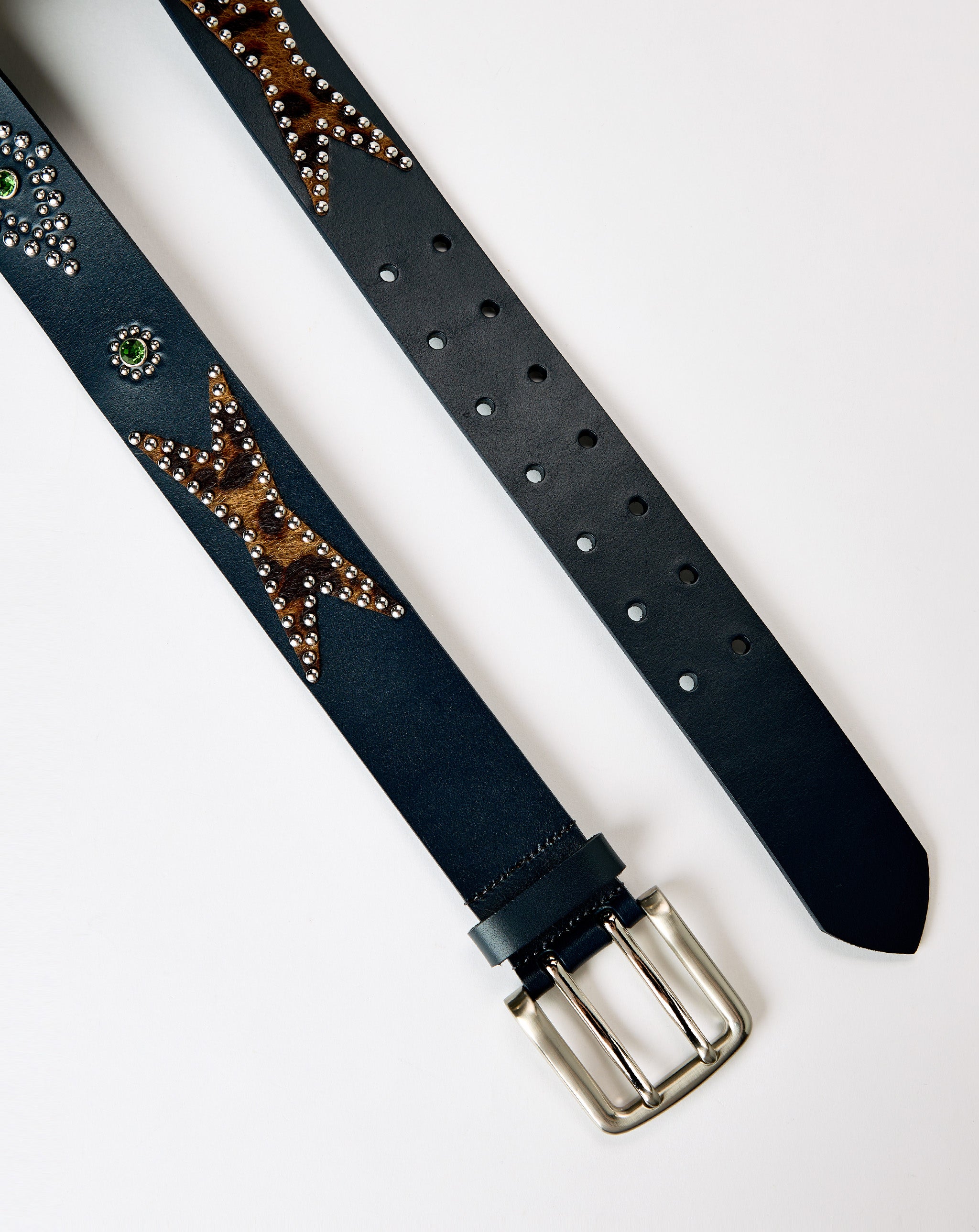 Xhibition Cheetah Studded Belt - XHIBITION