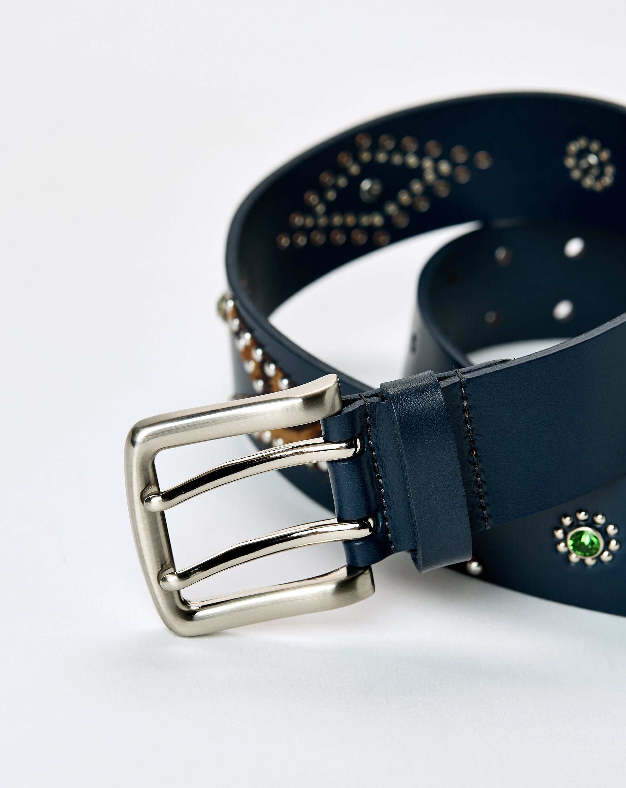 Xhibition Cheetah Studded Belt - XHIBITION
