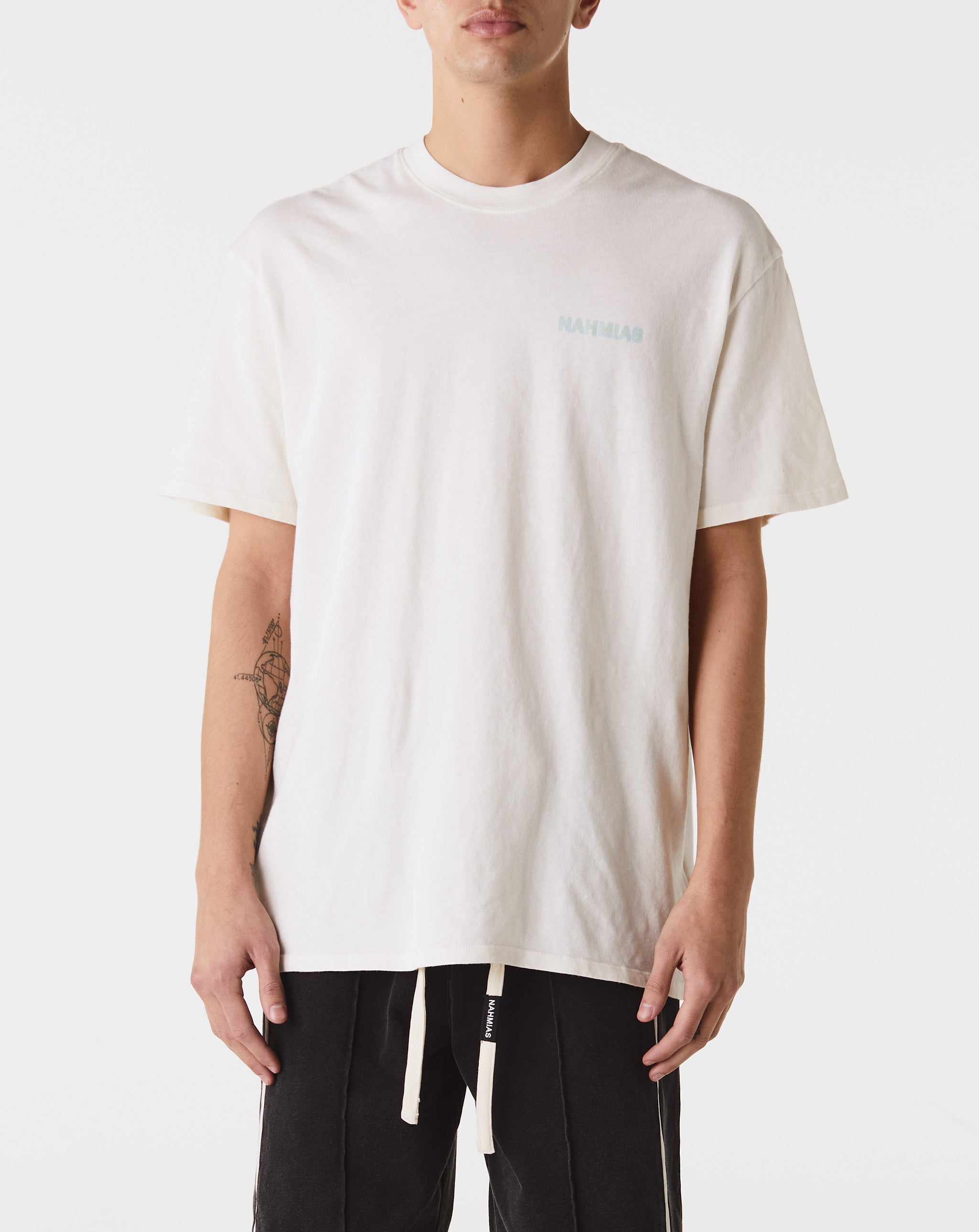 Nahmias Maison Kitsuné T-Shirt mit aufgesticktem Logo Weiß  - Cheap Urlfreeze Jordan outlet