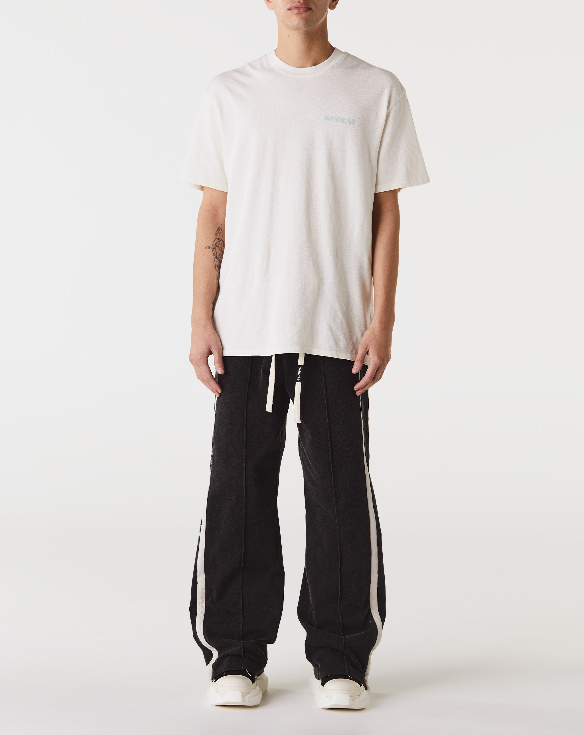 Nahmias Maison Kitsuné T-Shirt mit aufgesticktem Logo Weiß  - Cheap Urlfreeze Jordan outlet