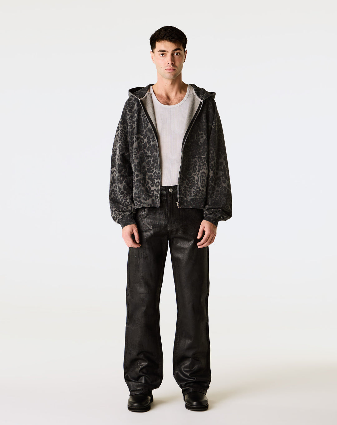 Basketcase Gallery Zombie Waxed Straight Leg Denim - XHIBITION