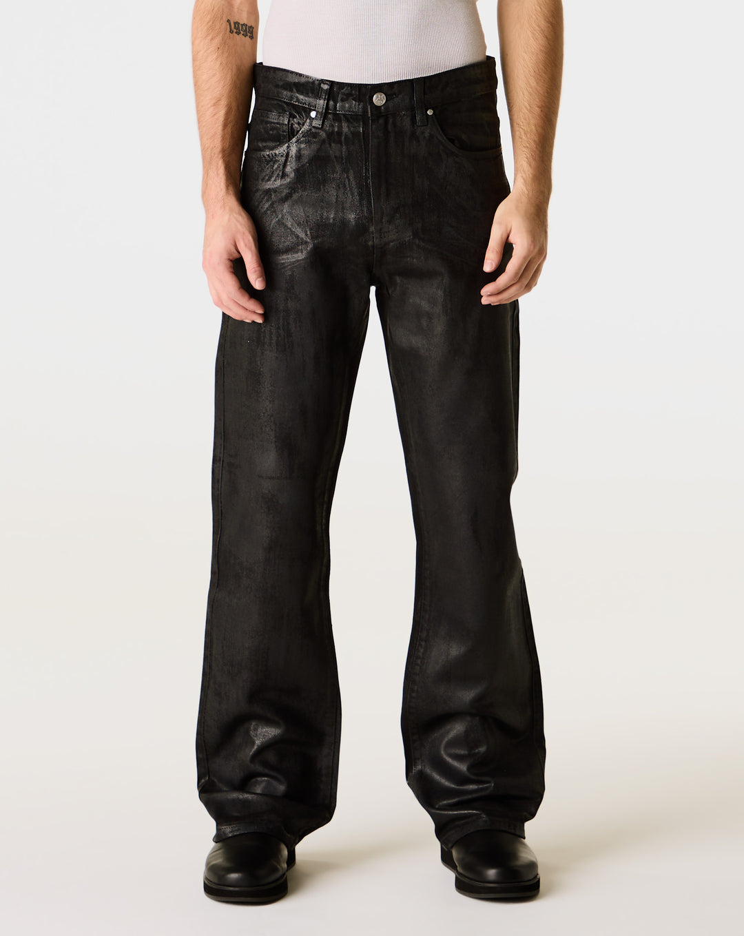 Basketcase Gallery Zombie Waxed Straight Leg Denim - XHIBITION