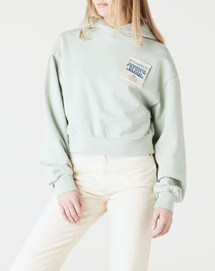 JW Anderson Women's Cropped Care Label Hoodie  - XHIBITION