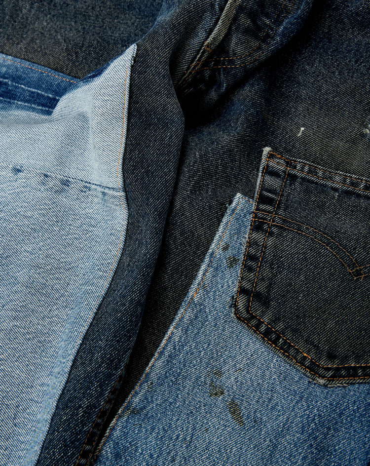 Nothing Grows Overnight 1 of 1 Reworked Denim  - XHIBITION