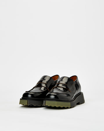 Off-White Leather Sponge Loafers  - XHIBITION
